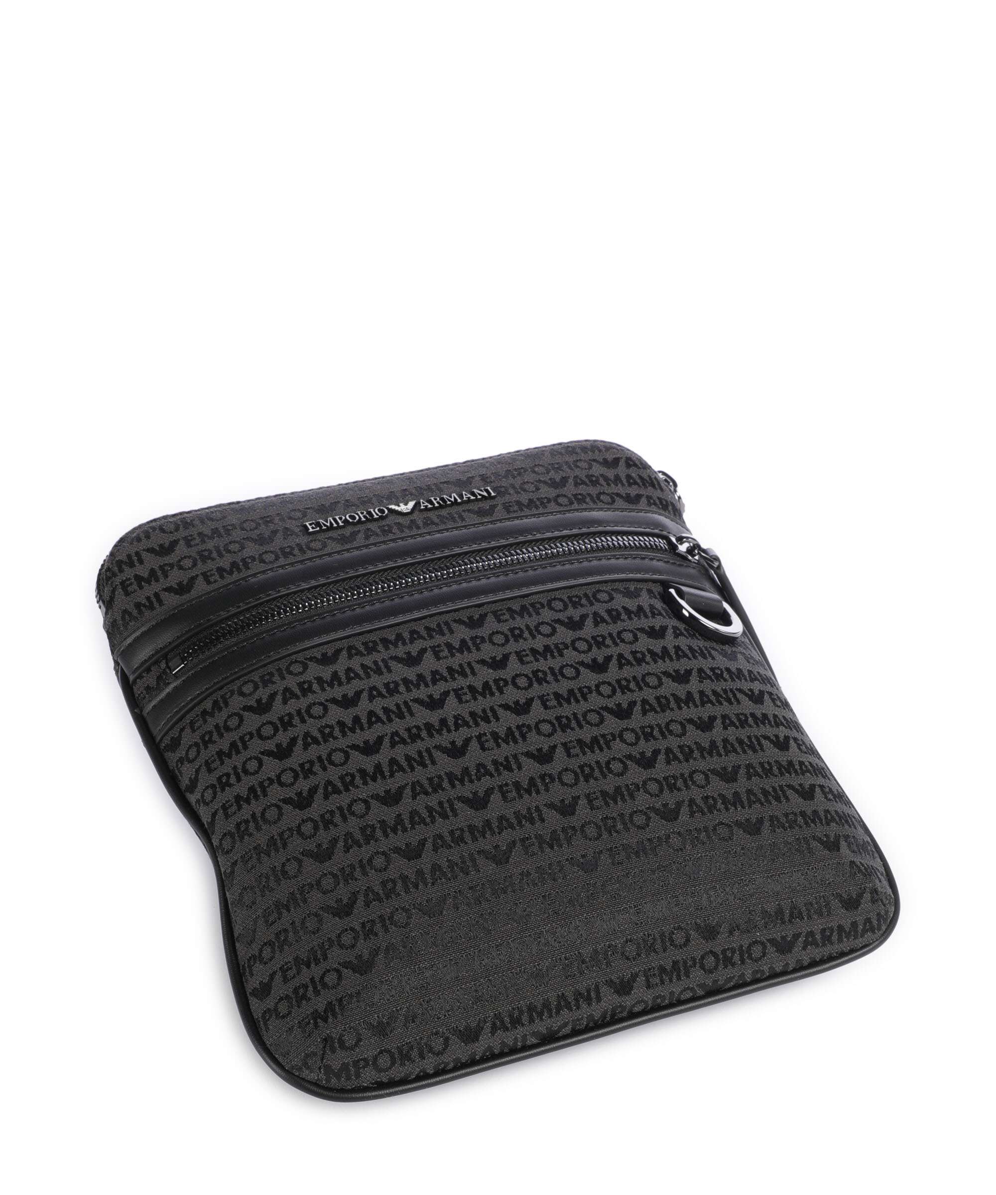 Emporio Armani Logo Jacquard Crossbody bag bristol black - Image 5