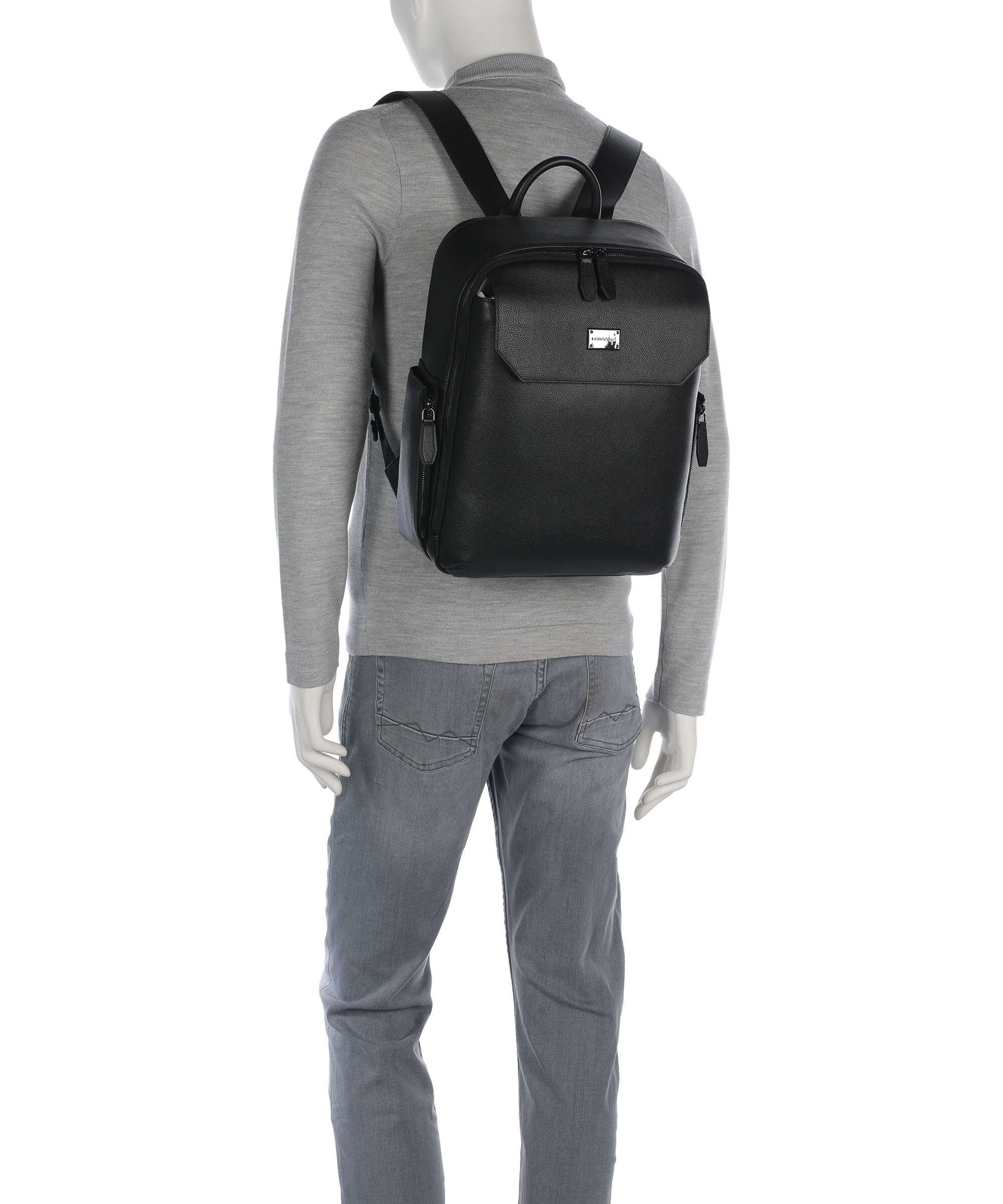 Emporio Armani Milano Backpack black beauty - Image 3