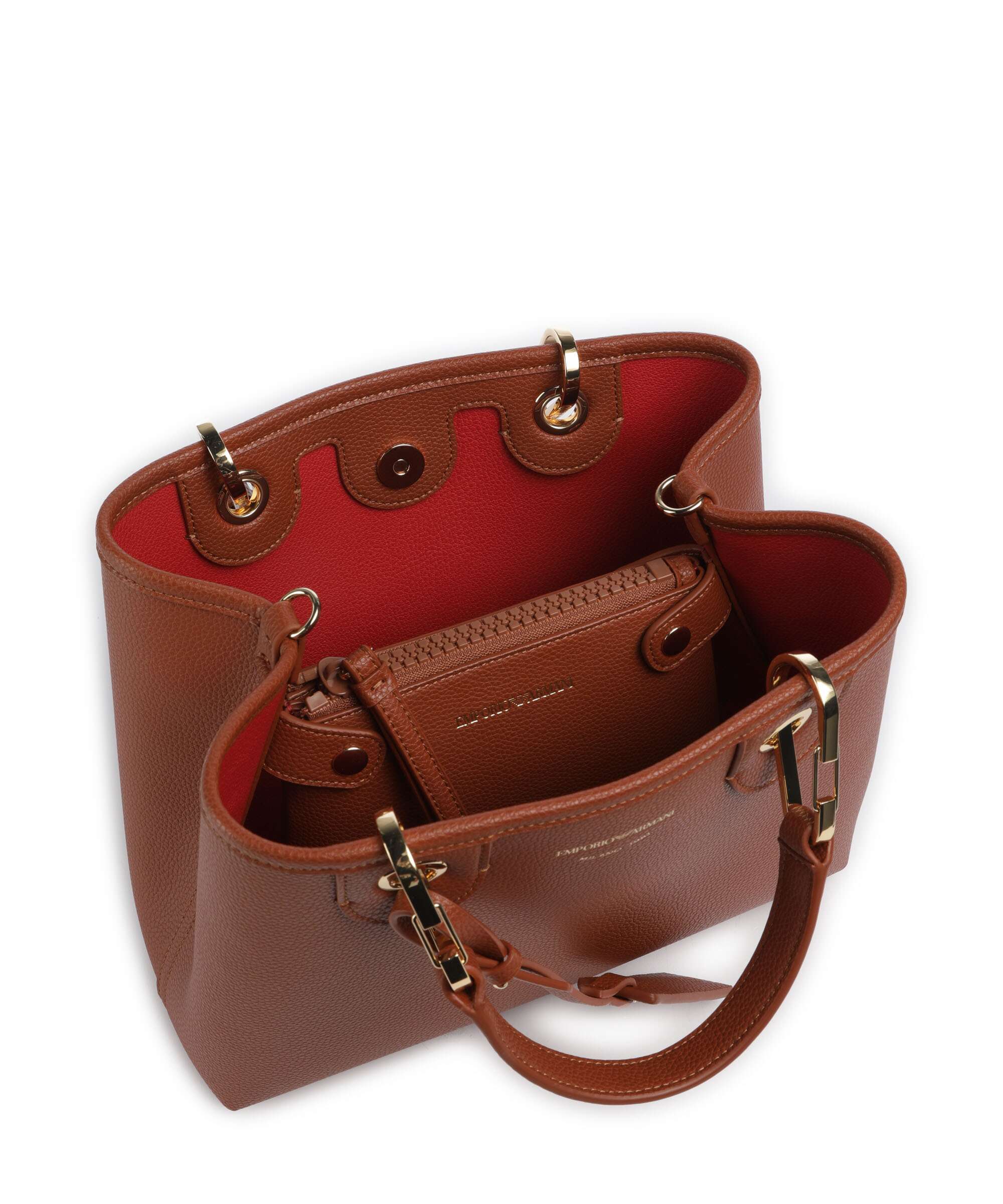 Emporio Armani My EA Handbag cuoio/rosso - Image 7