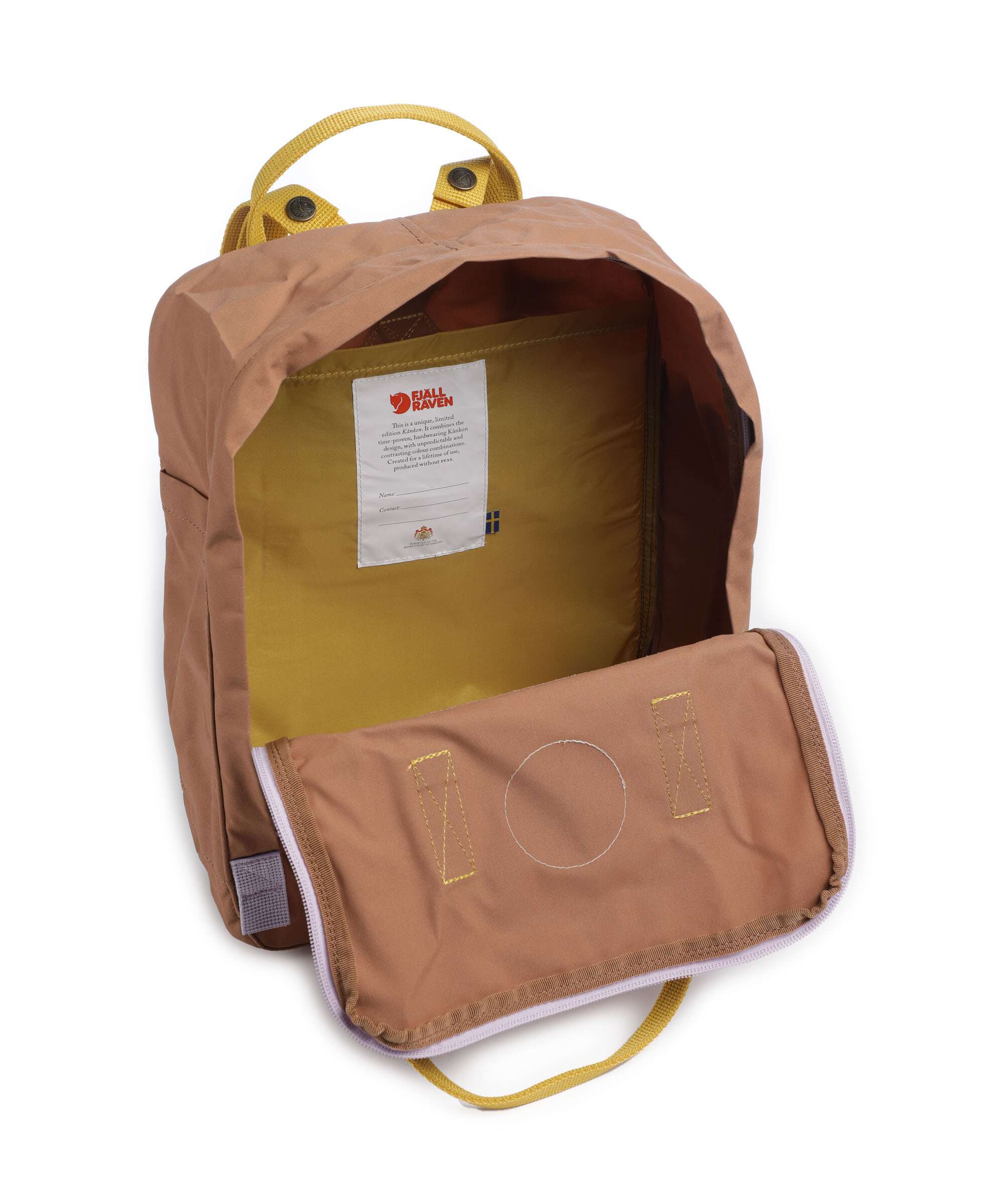 Fjällräven Kånken Koncept Backpack khaki dust/kantarell - Image 5
