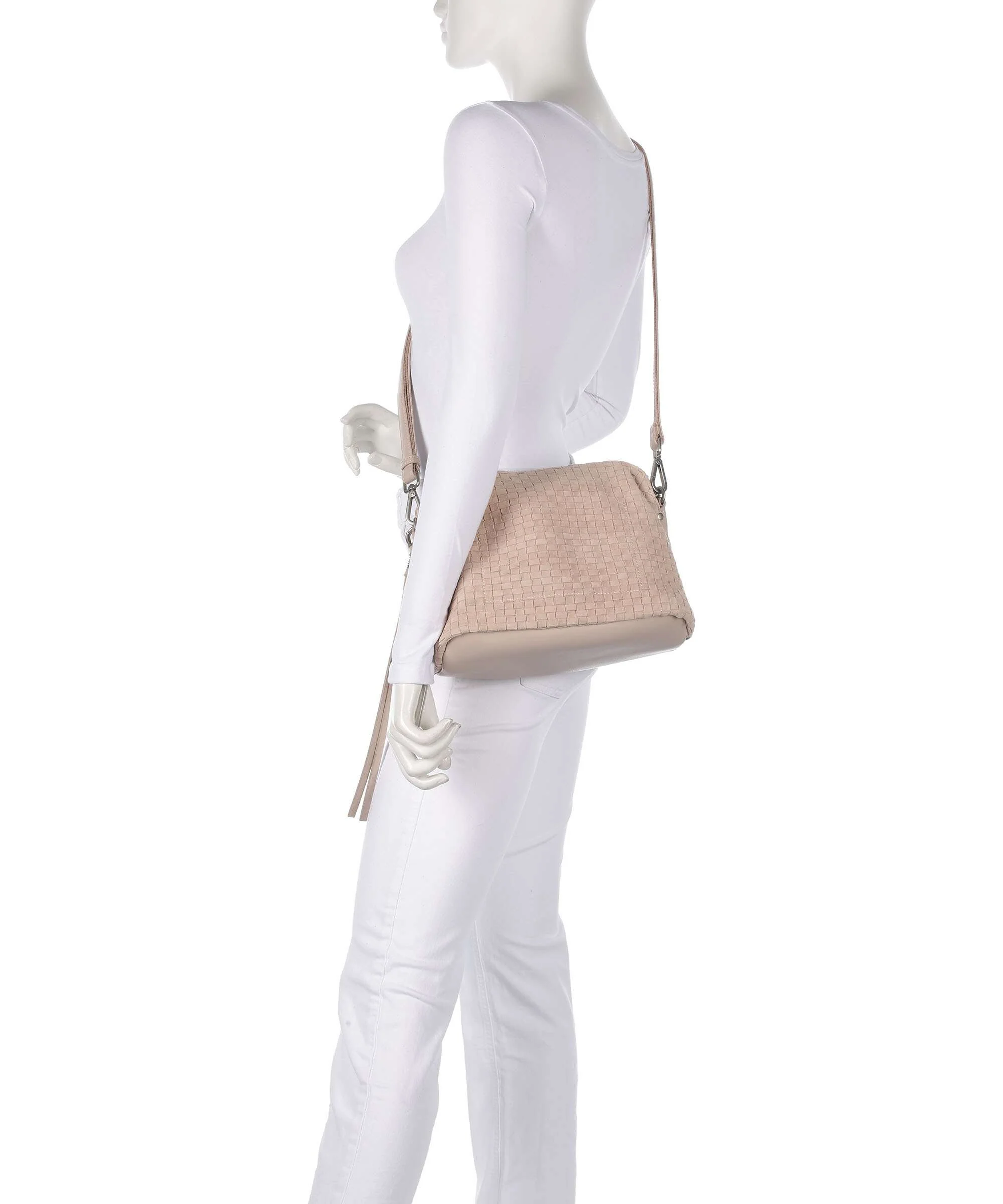 FredsBruder Weave Harmony Midi Shoulder bag stone - Image 4