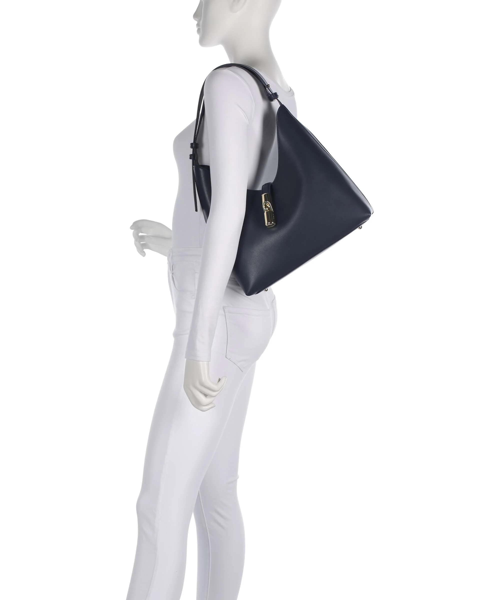 Furla Goccia M Hobo bag ink blue - Image 3