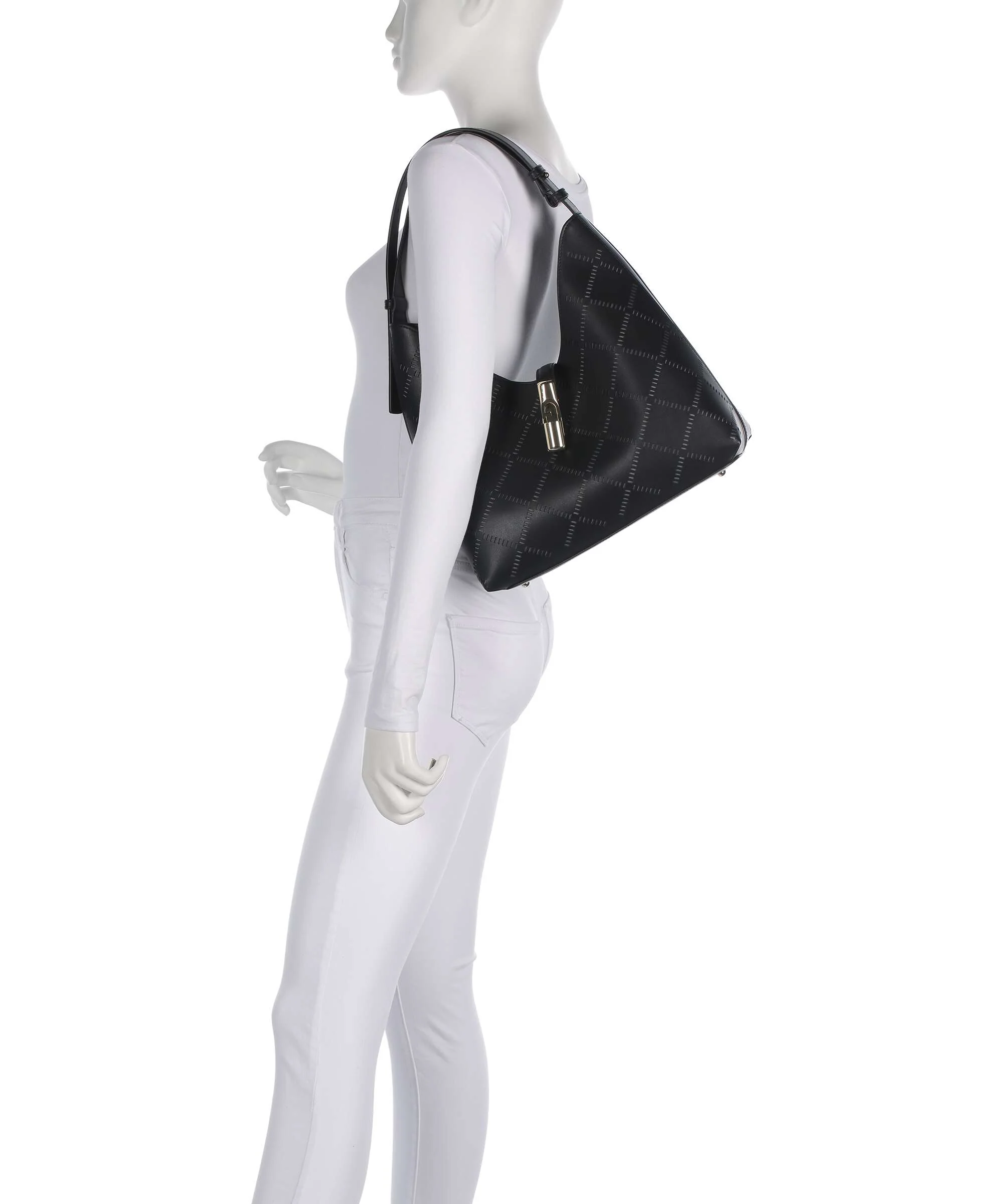 Furla Goccia M Hobo bag nero - Image 3