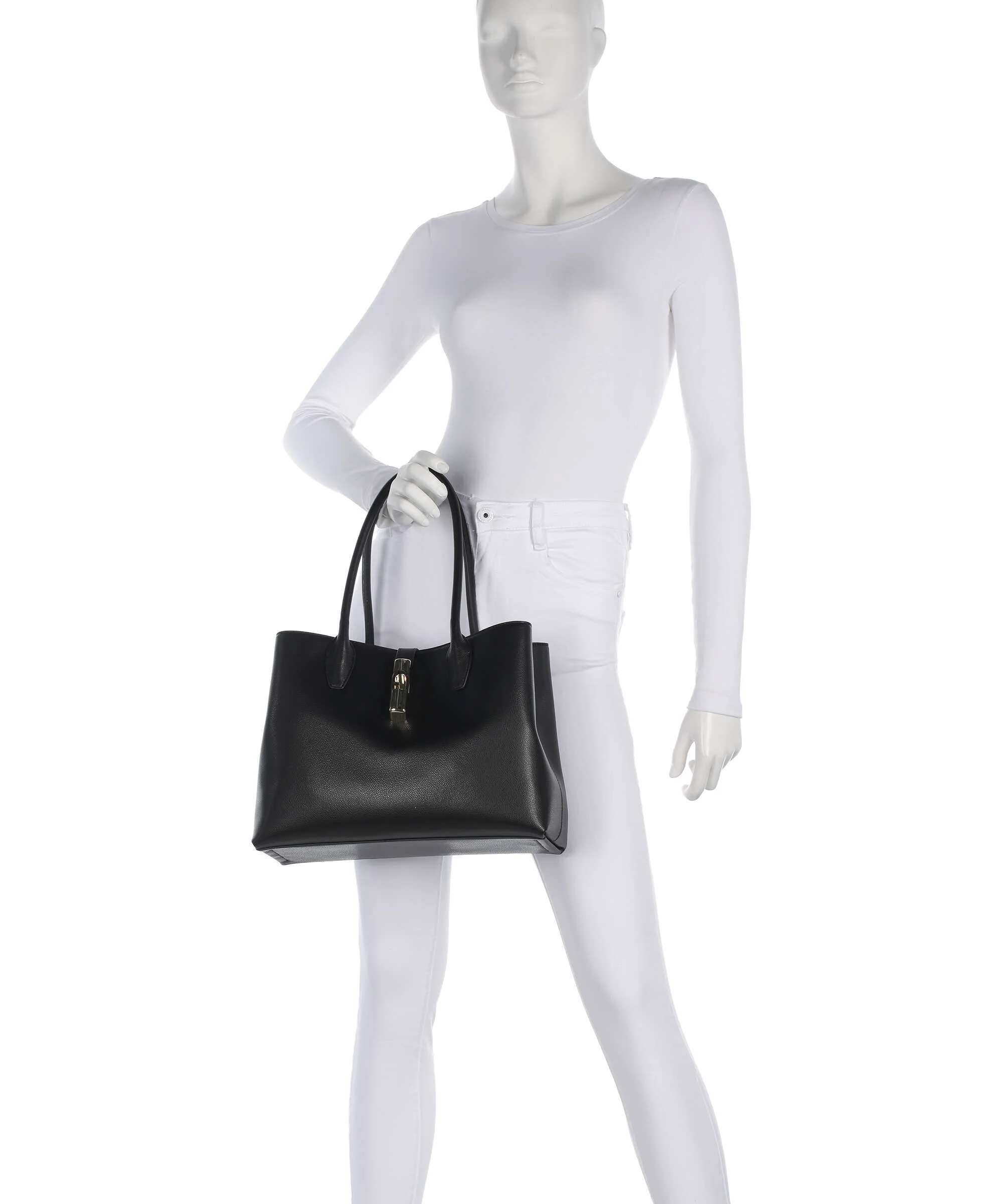 Furla Goccia M Tote bag nero - Image 3