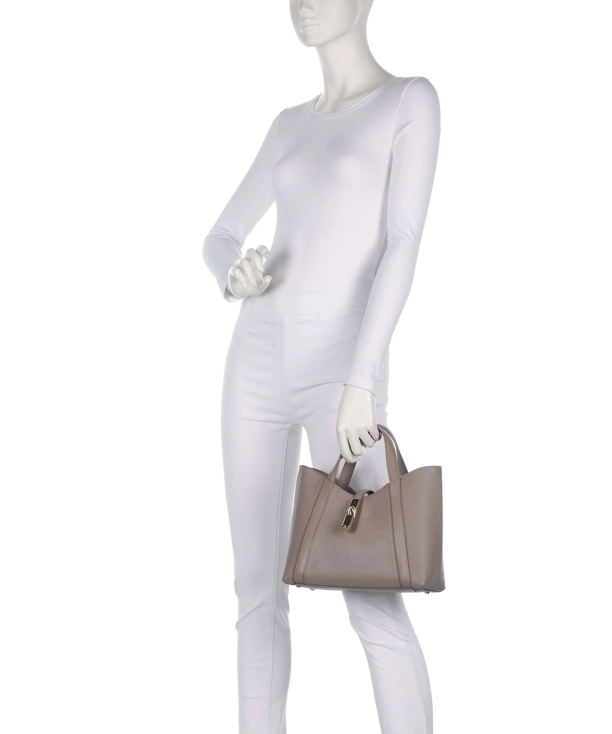 Furla Goccia S Handbag stucco gray/mauve - Image 3