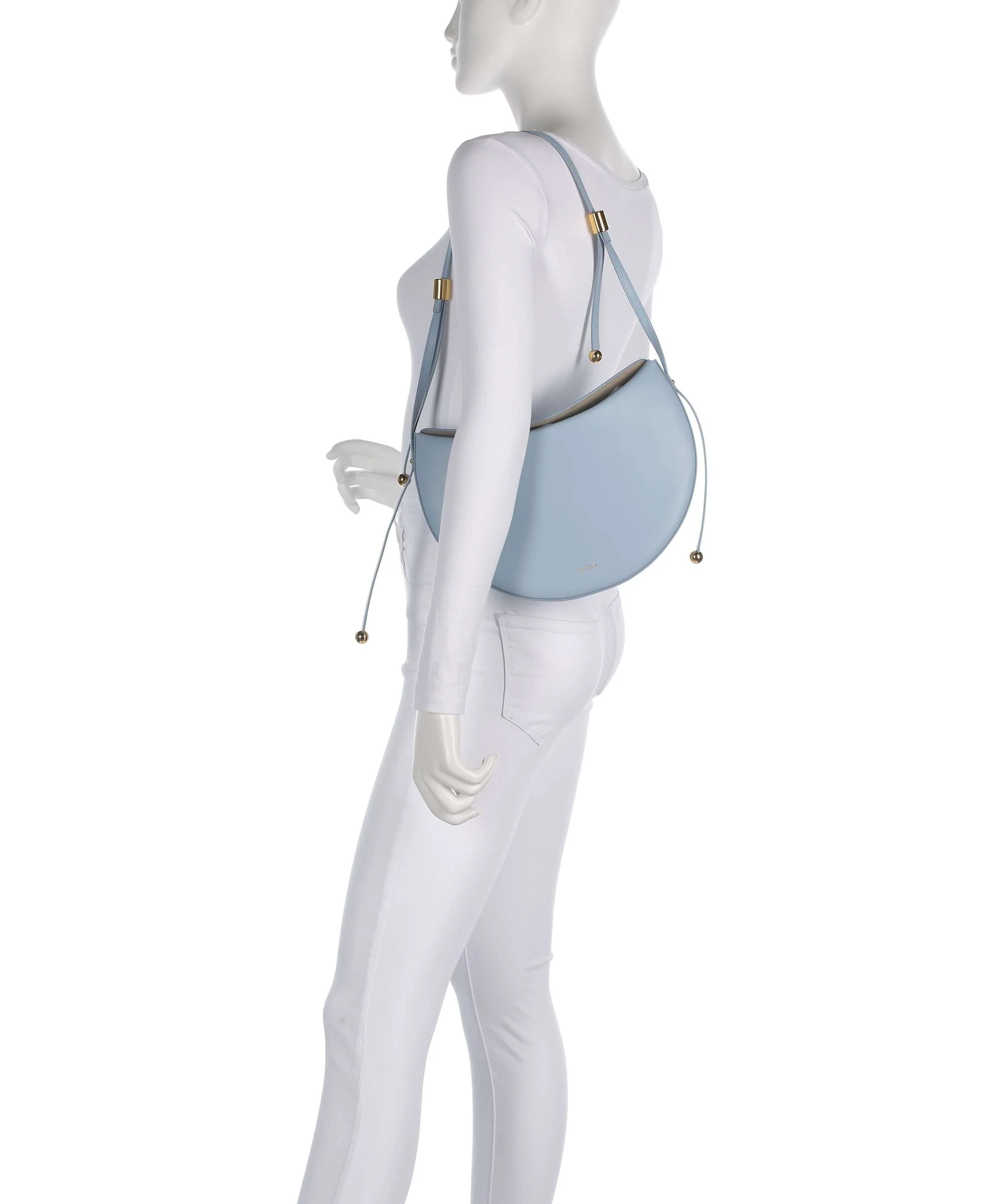 Furla Moonstone M Shoulder bag carta da zucchero - Image 3