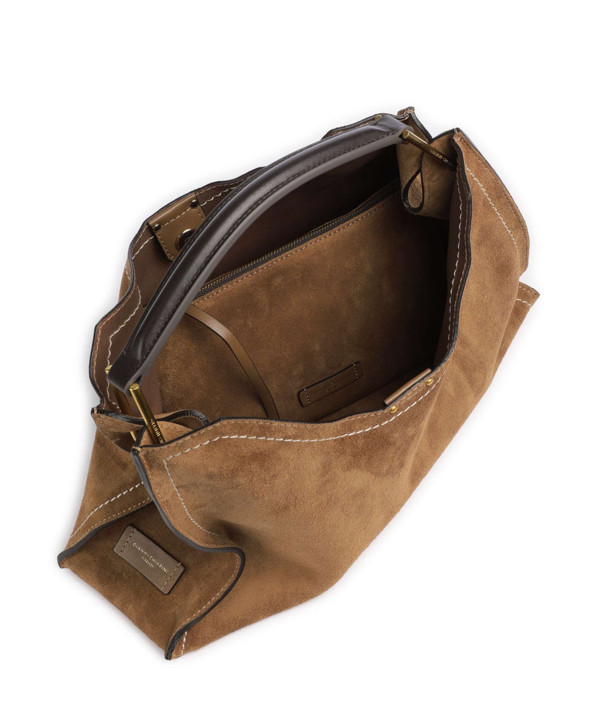 Gianni Chiarini Aurora Hobo bag caramel - Image 6