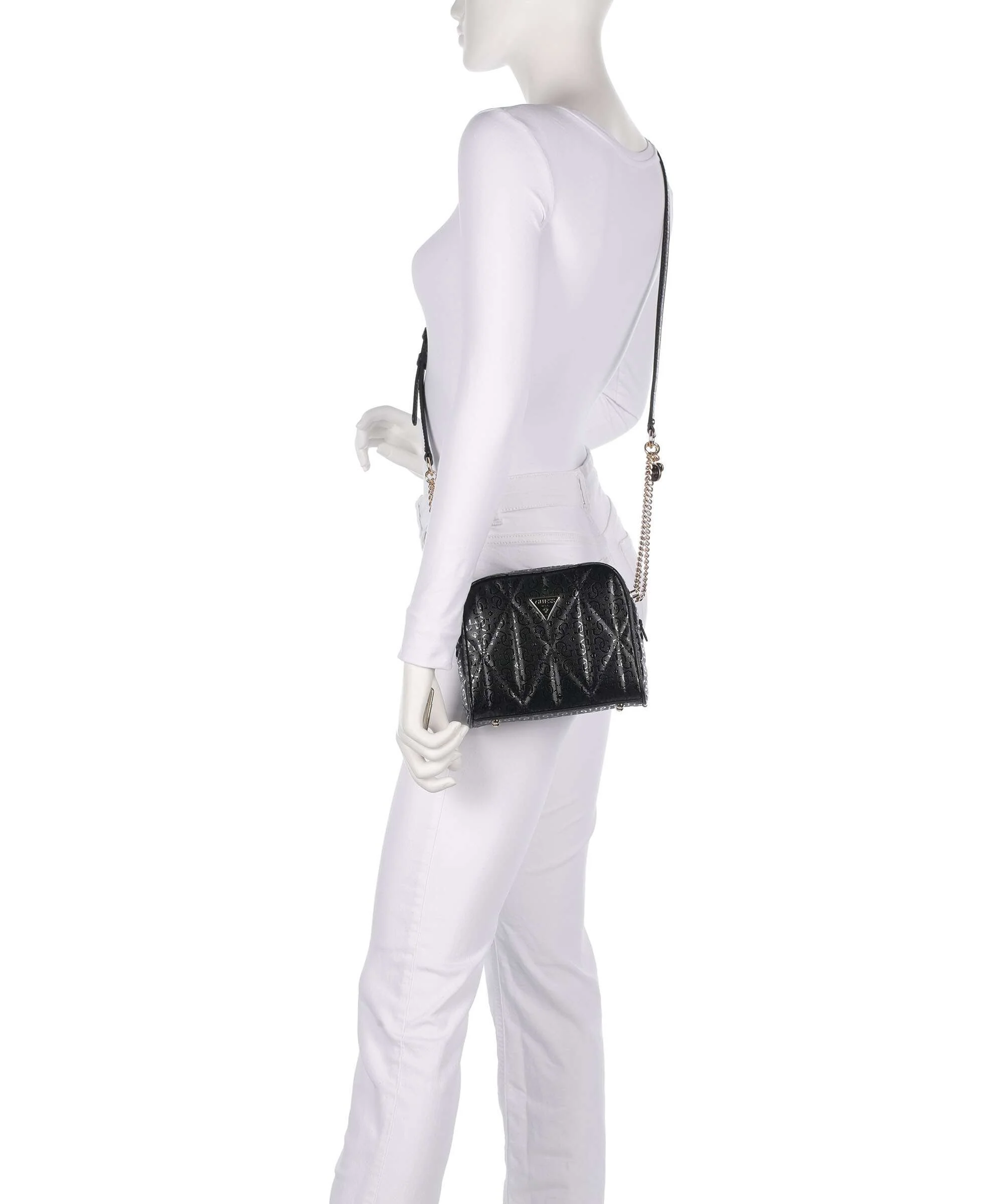 Guess Aldina G-Shine Crossbody bag black - Image 3