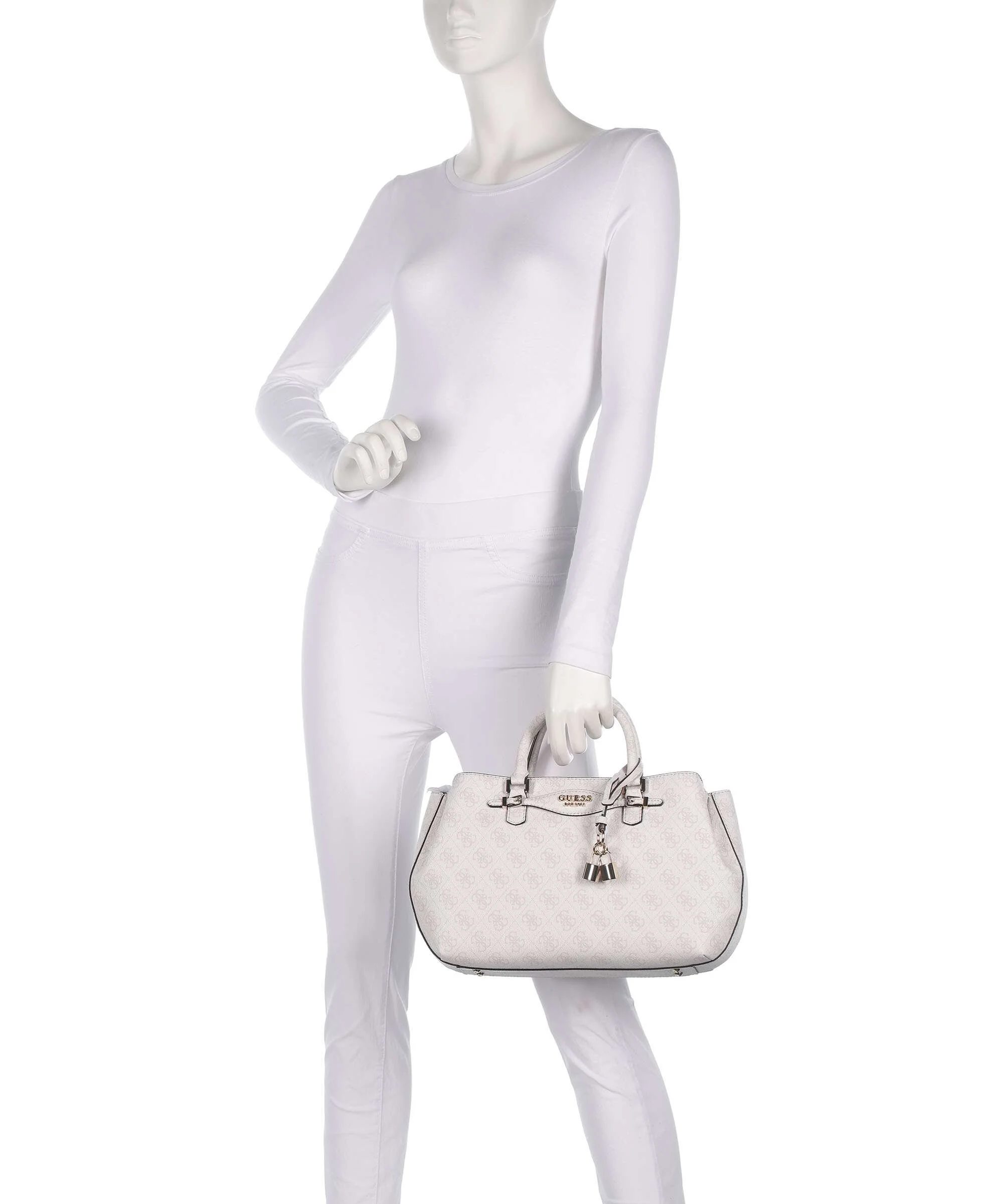 Guess Katya 4G Logo Handbag white logo - Image 3