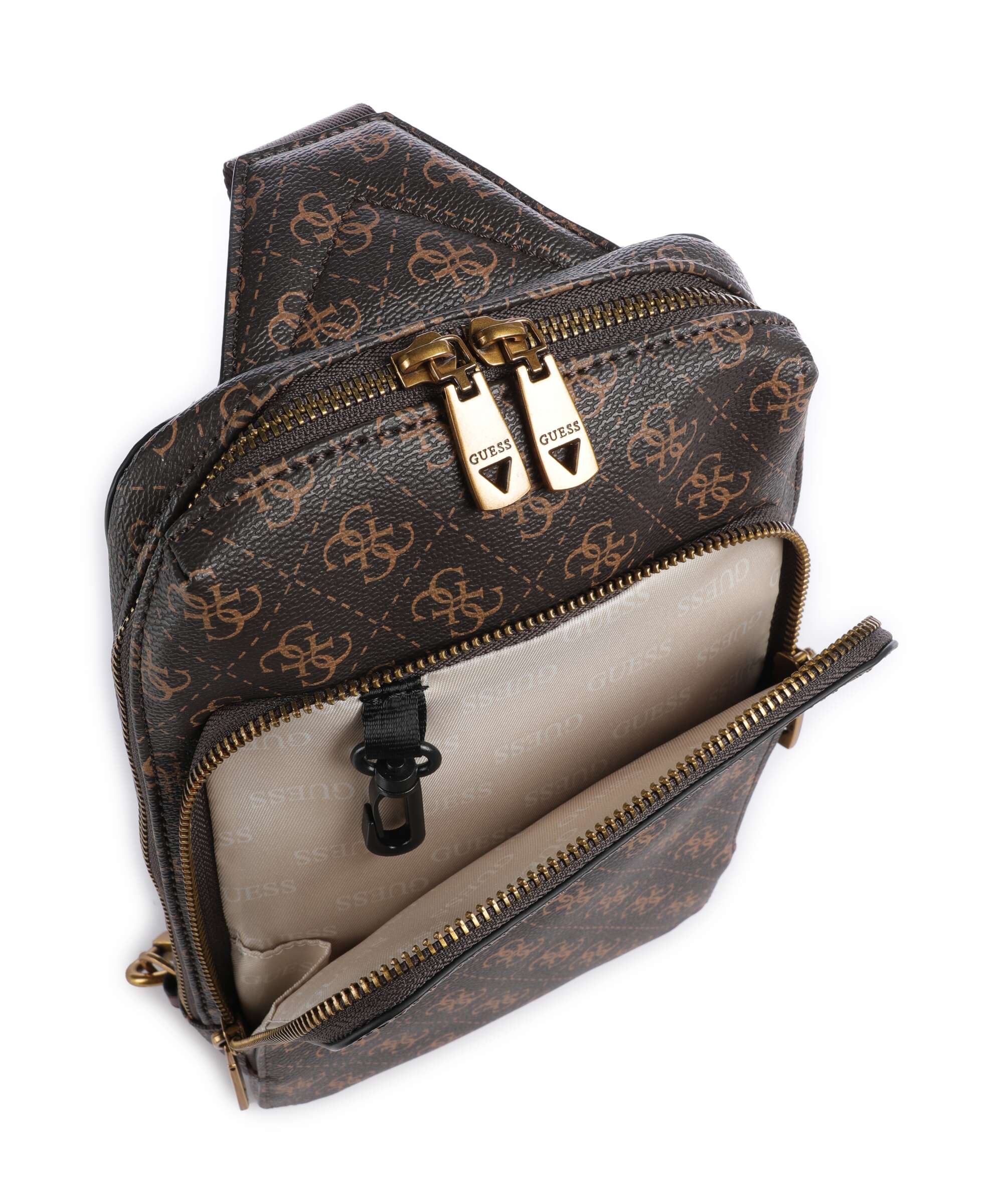 Guess Milano Sling bag brown/ochre/burgundy - Image 4