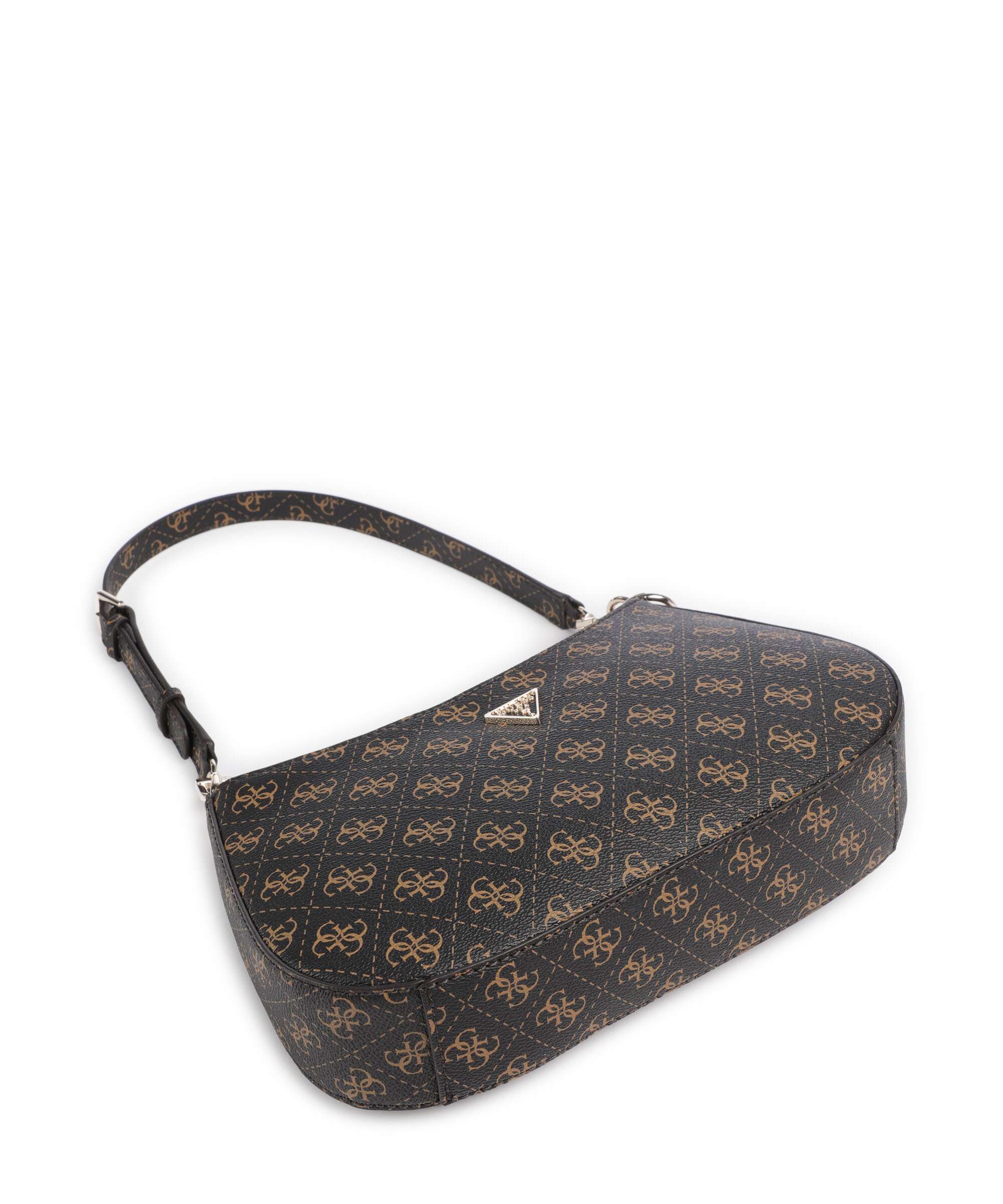 Guess Noelle Q Logo Shoulder bag brown logo - Image 5