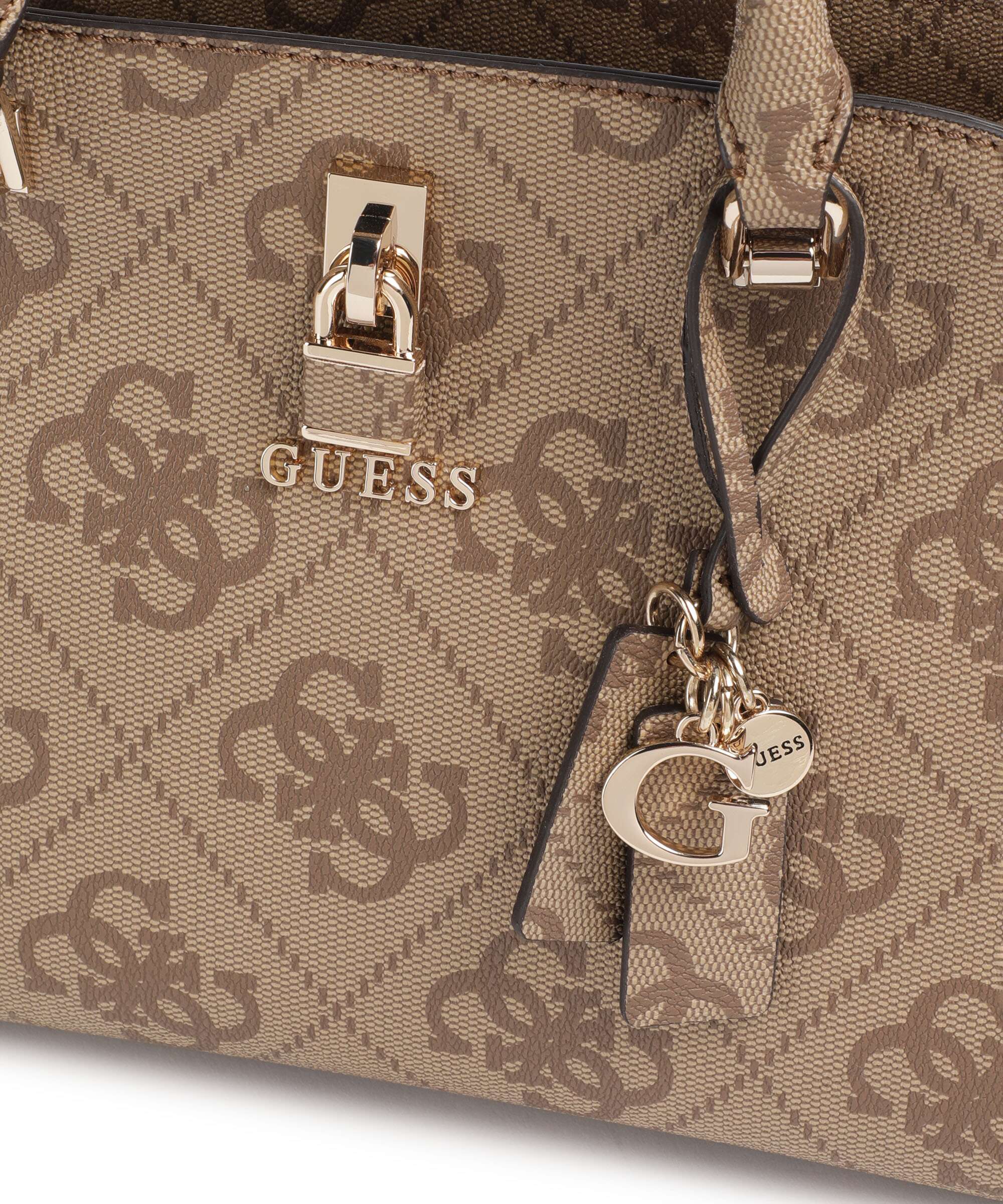 Guess Queensland Big 4G Logo Handbag latte logo - Image 4