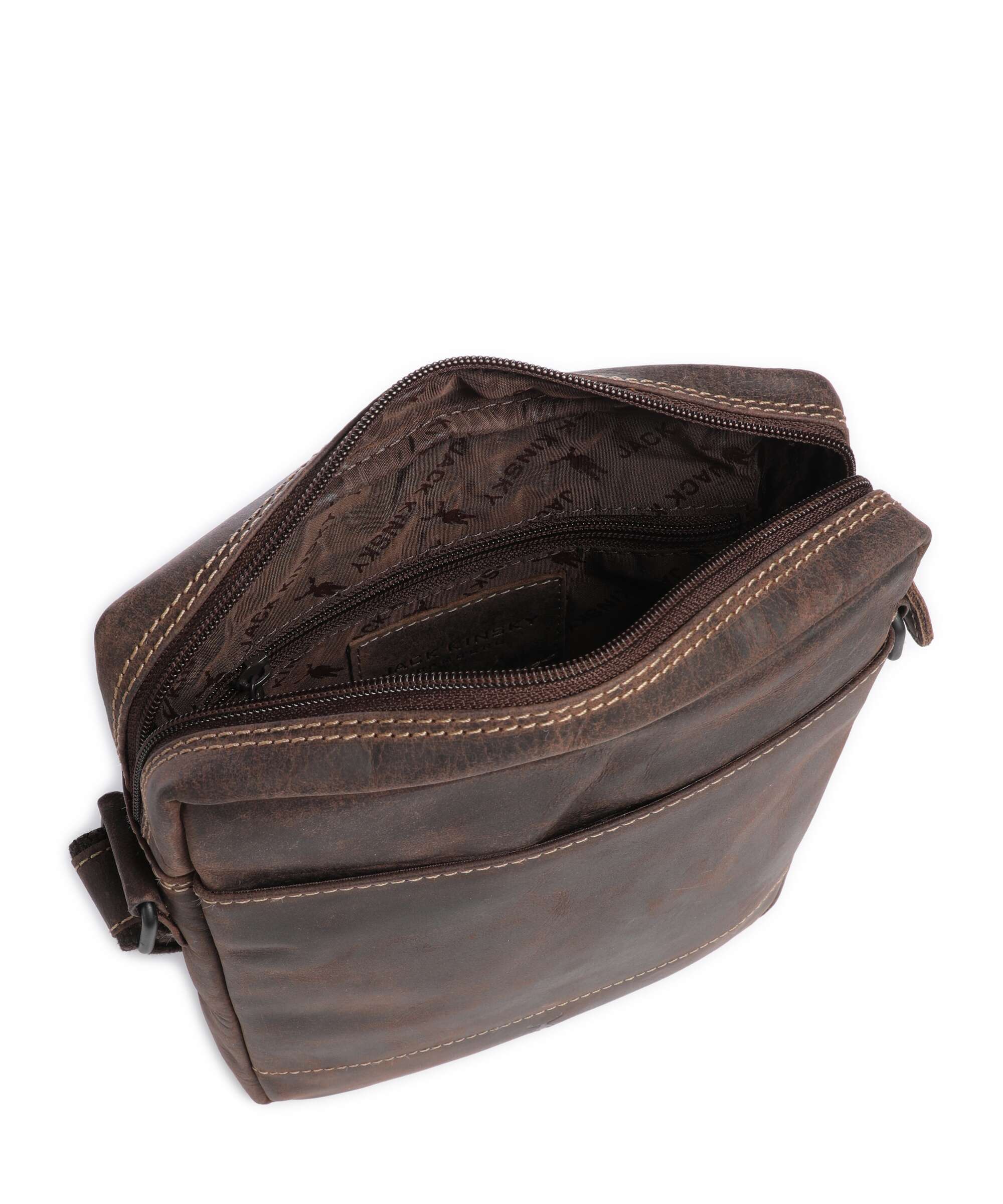 Jack Kinsky Baltimore 2 Crossbody bag mokka - Image 6