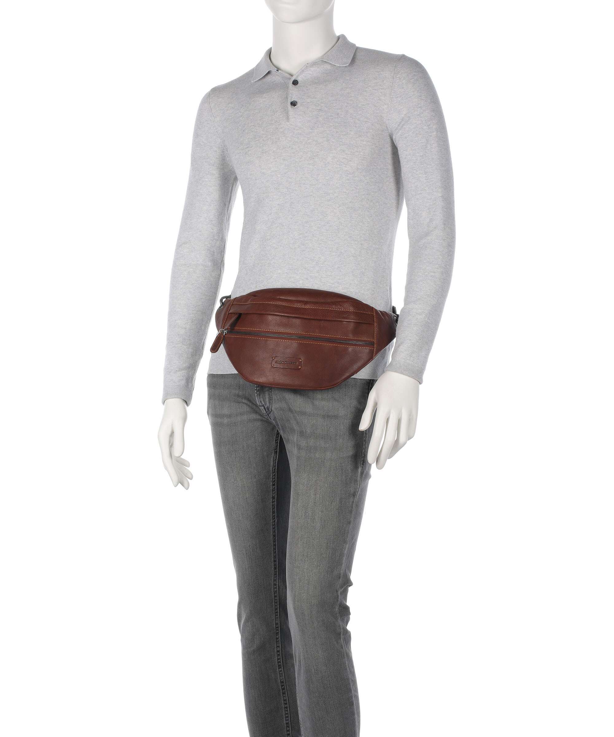 Jack Kinsky Porto 1 Belt bag cognac - Image 3