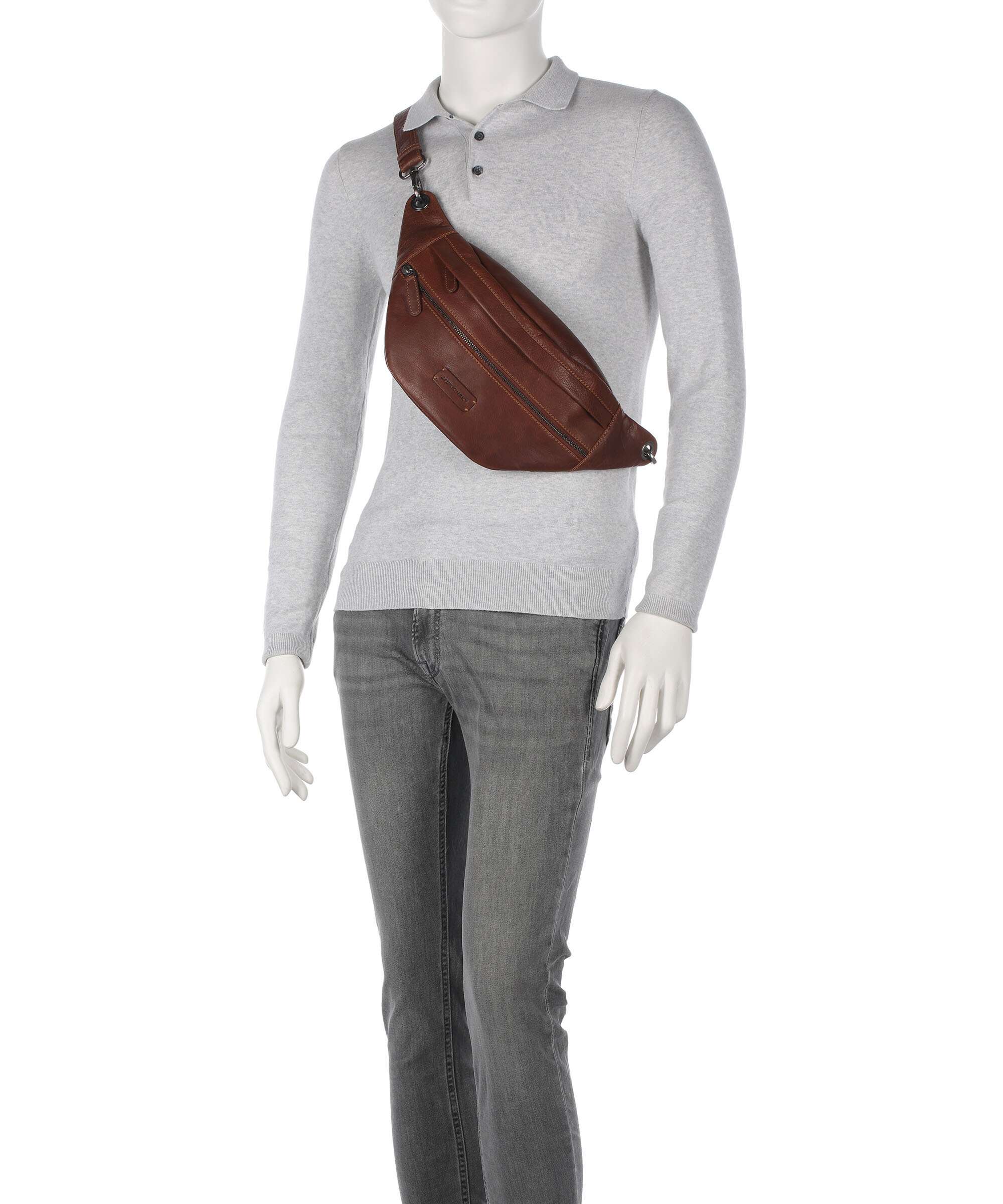 Jack Kinsky Porto 1 Belt bag cognac - Image 4
