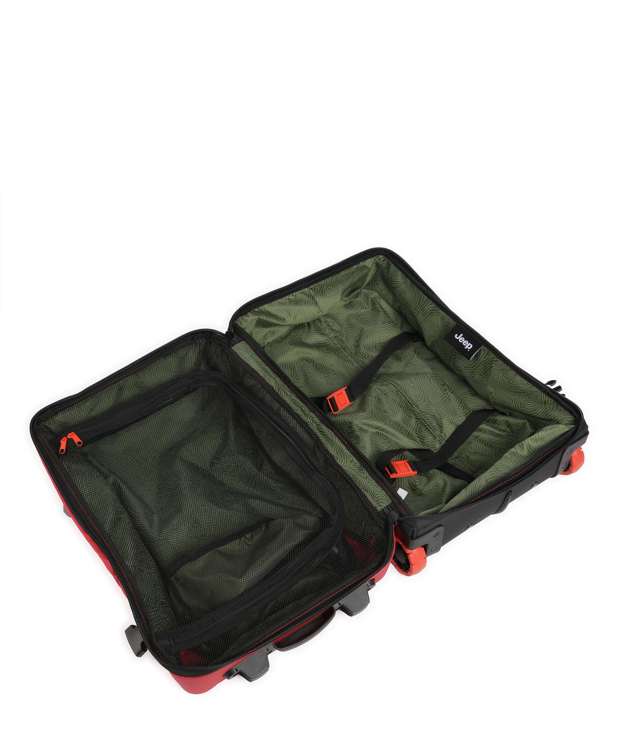 Jeep JS005A 55 Travel bag with wheels chili pepper red - Image 6