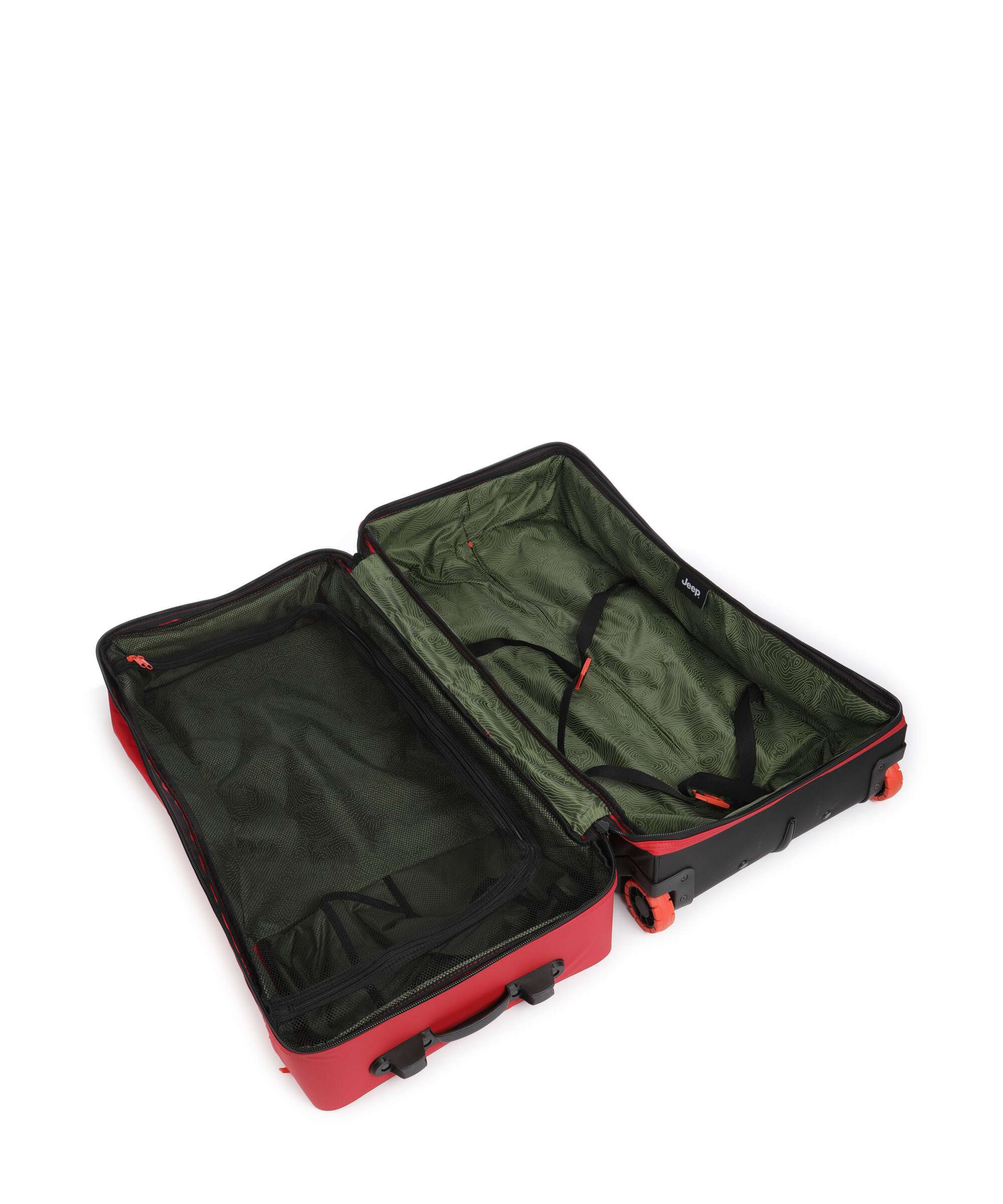 Jeep JS005A 82 Travel bag with wheels chili pepper red - Image 6