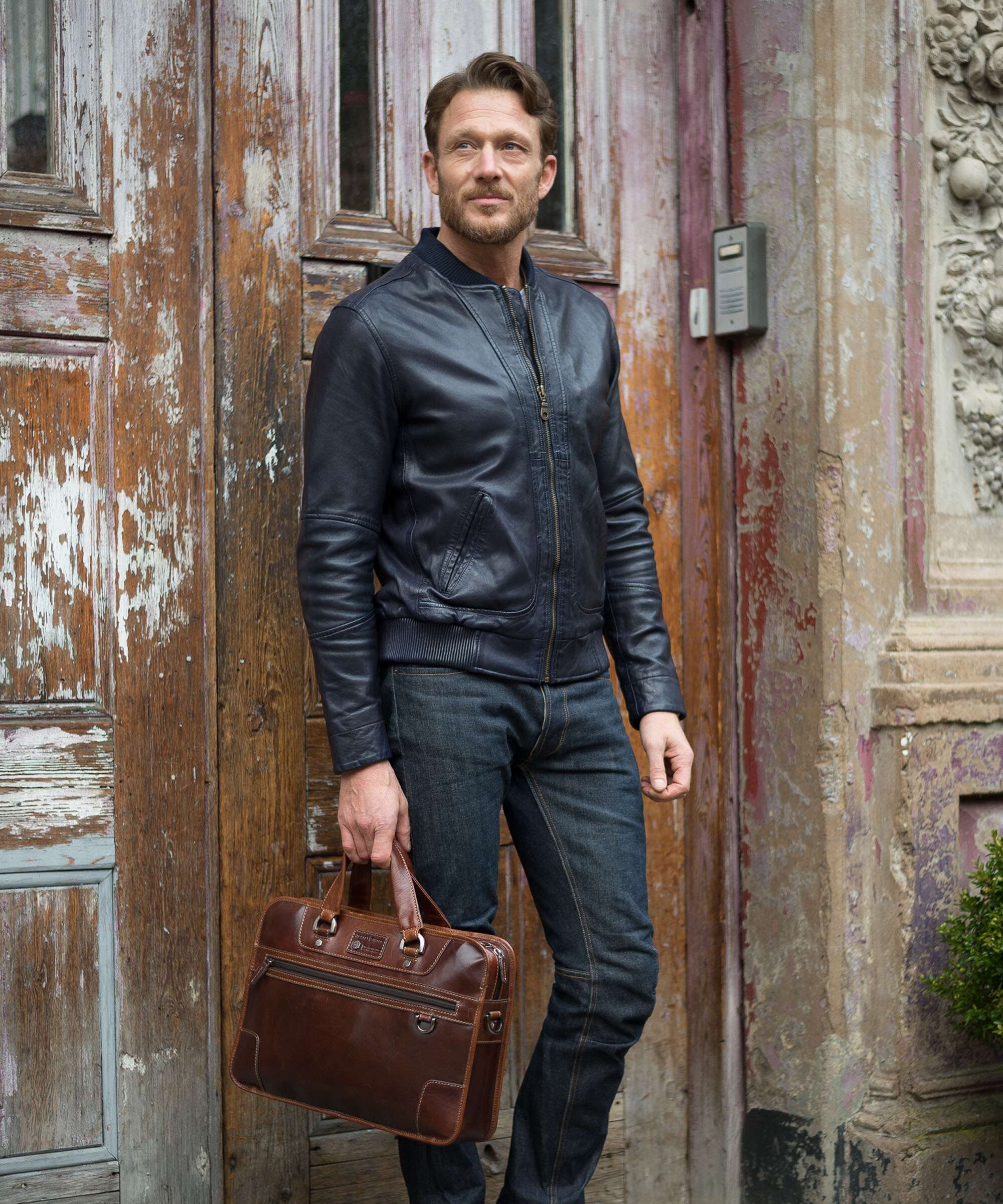 Jekyll & Hide Oxford Briefcase tobacco - Image 3