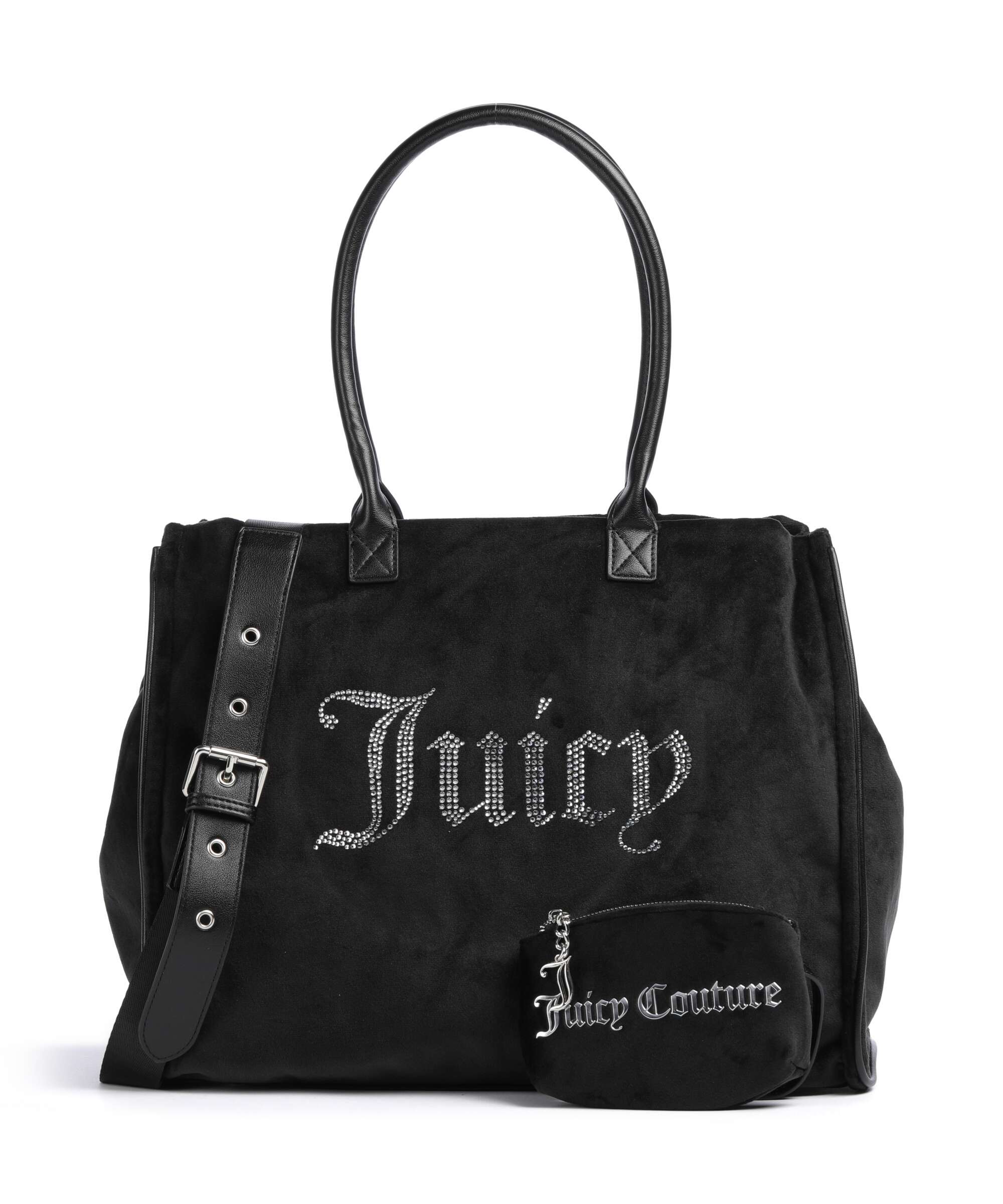 Juicy Couture Iris Velvet Rhinestones L Tote bag black - Image 4
