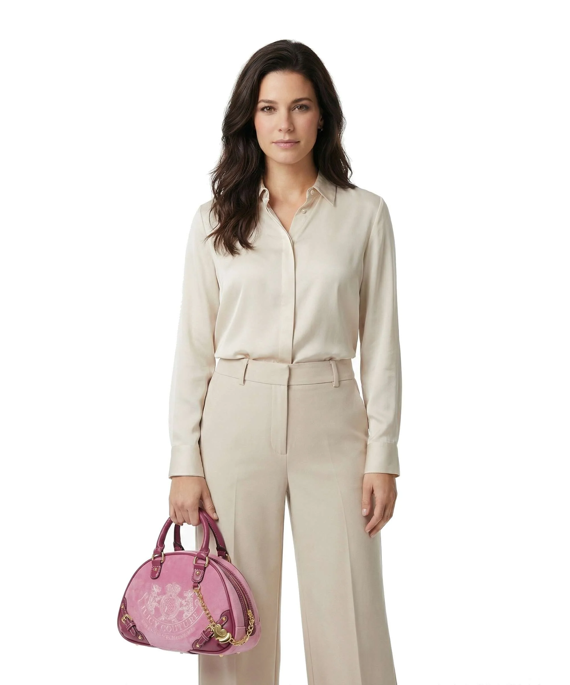 Juicy Couture Twig Narrative Velvet Handbag super pink - Image 3
