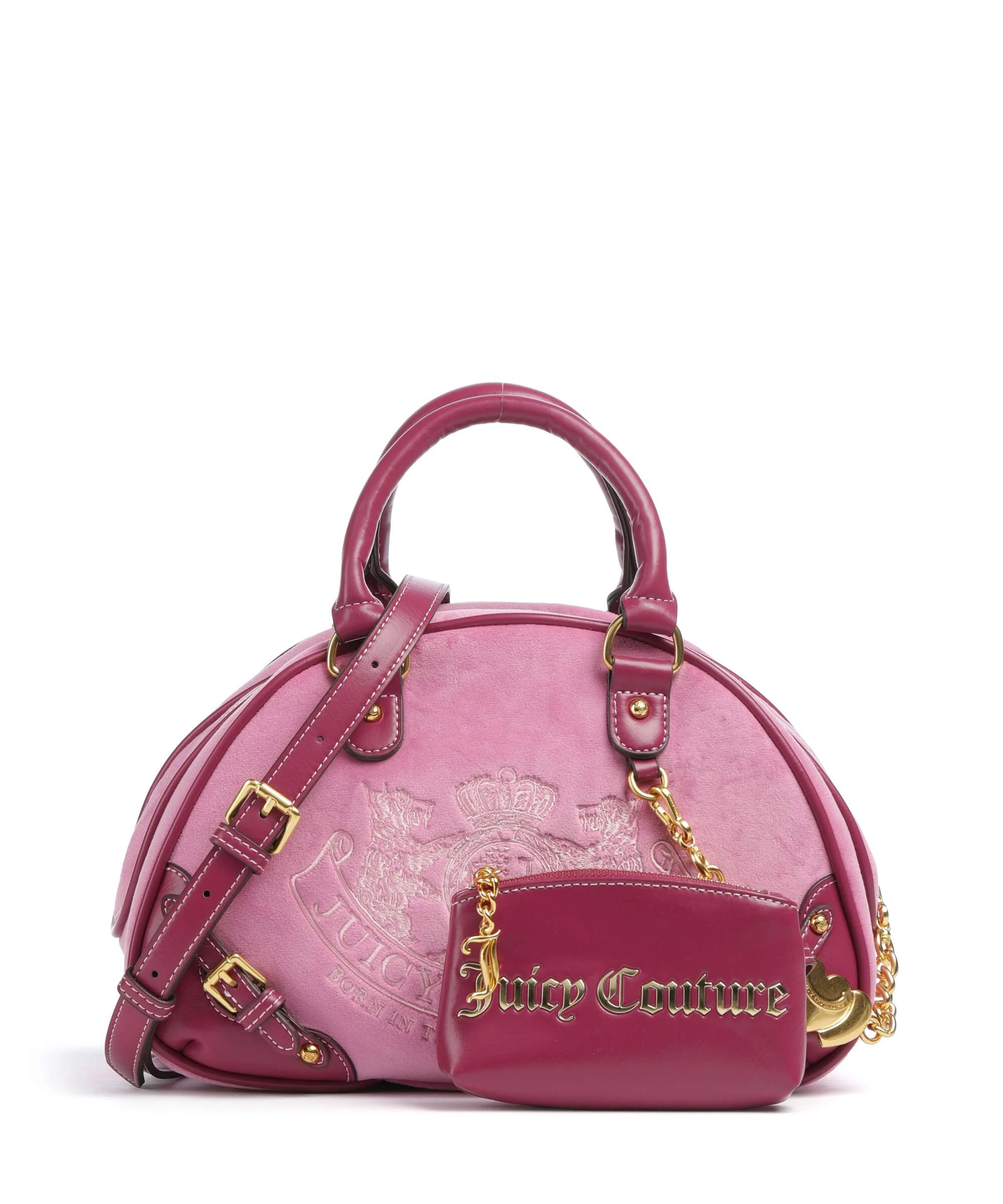 Juicy Couture Twig Narrative Velvet Handbag super pink - Image 4