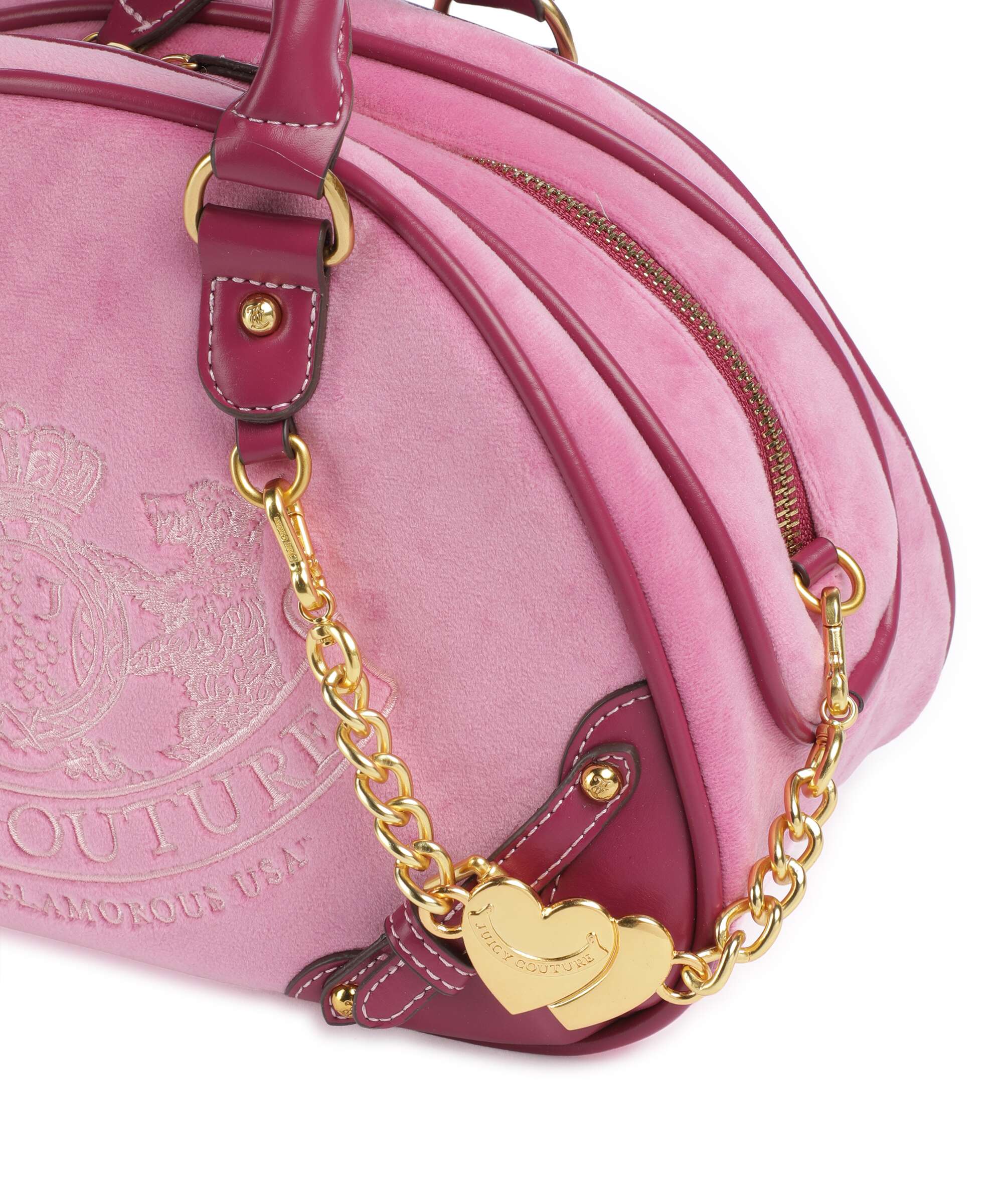 Juicy Couture Twig Narrative Velvet Handbag super pink - Image 6