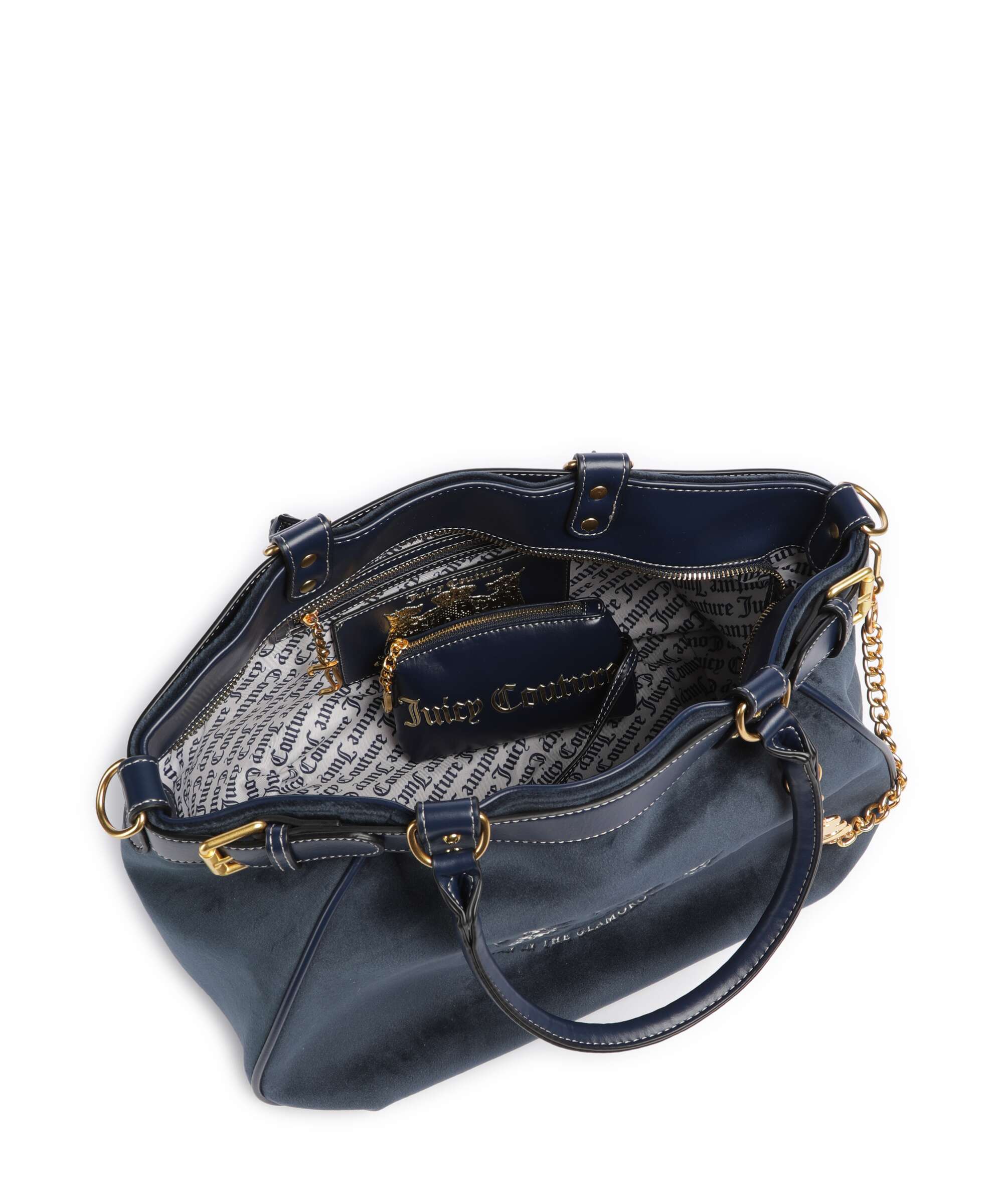 Juicy Couture Twig Narrative Velvet L Tote bag blue depths - Image 6