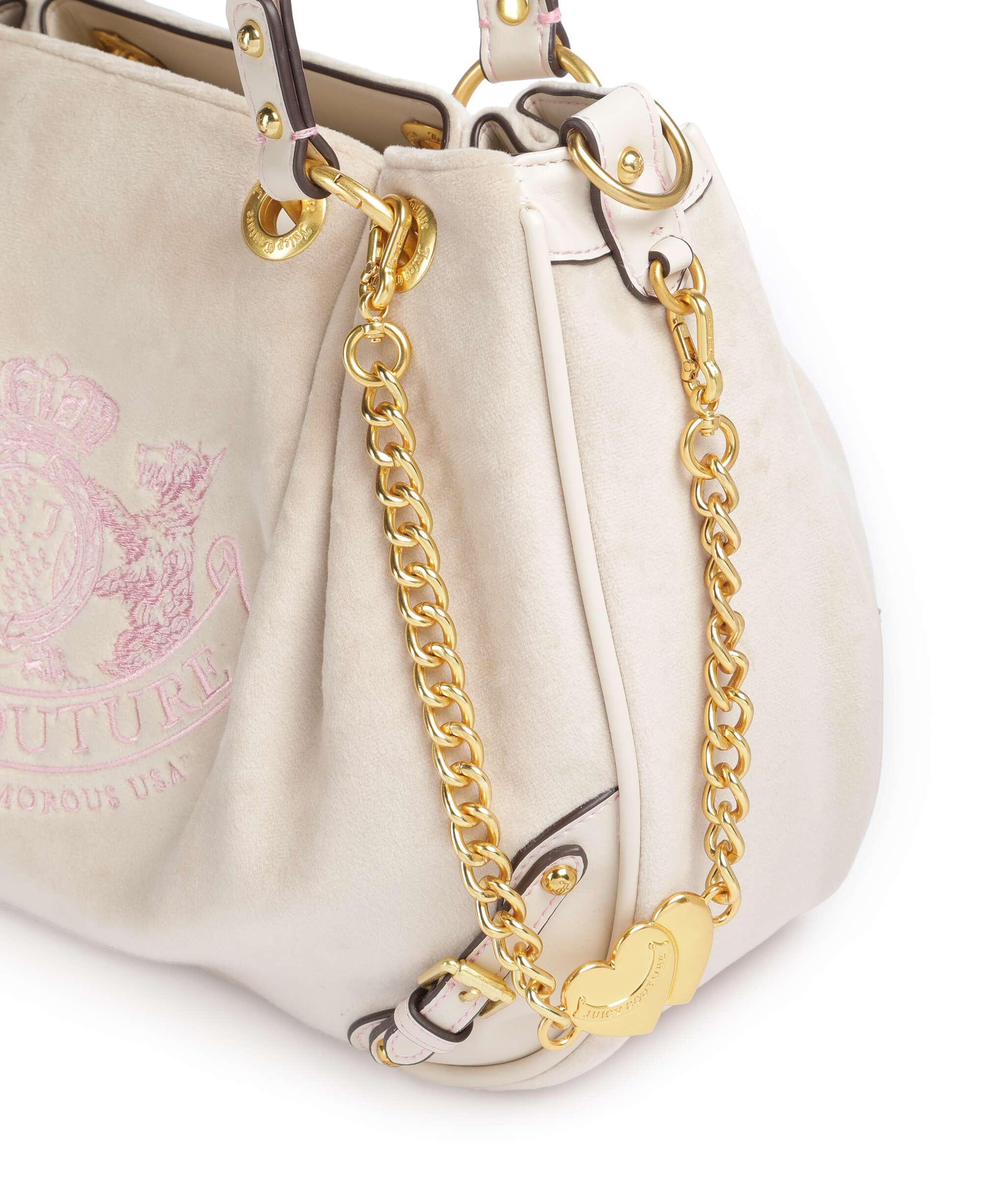 Juicy Couture Twig Narrative Velvet M Hobo bag marshmallow - Image 6