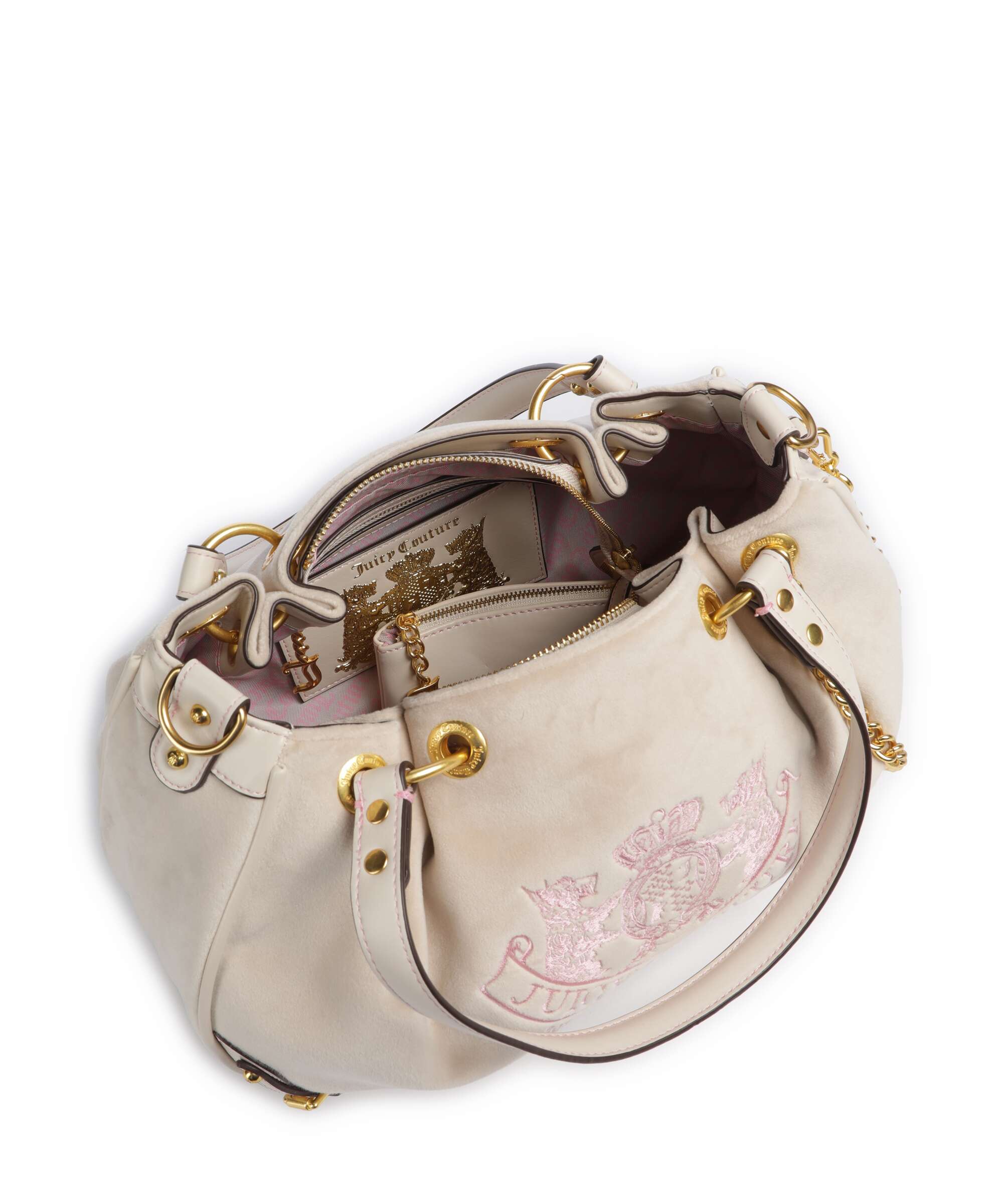 Juicy Couture Twig Narrative Velvet M Hobo bag marshmallow - Image 7