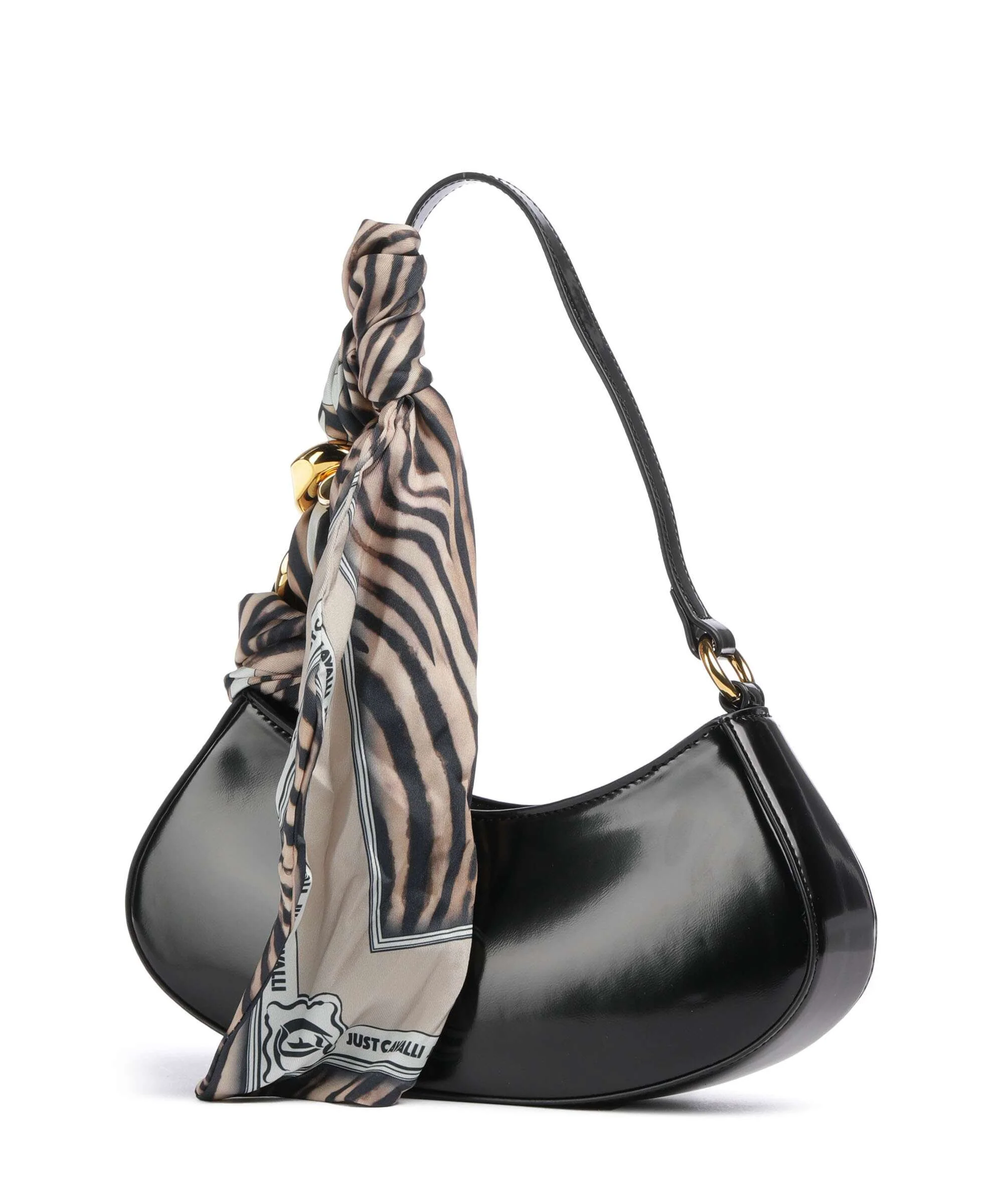 Just Cavalli Chain Foulard Shoulder bag black - Image 3