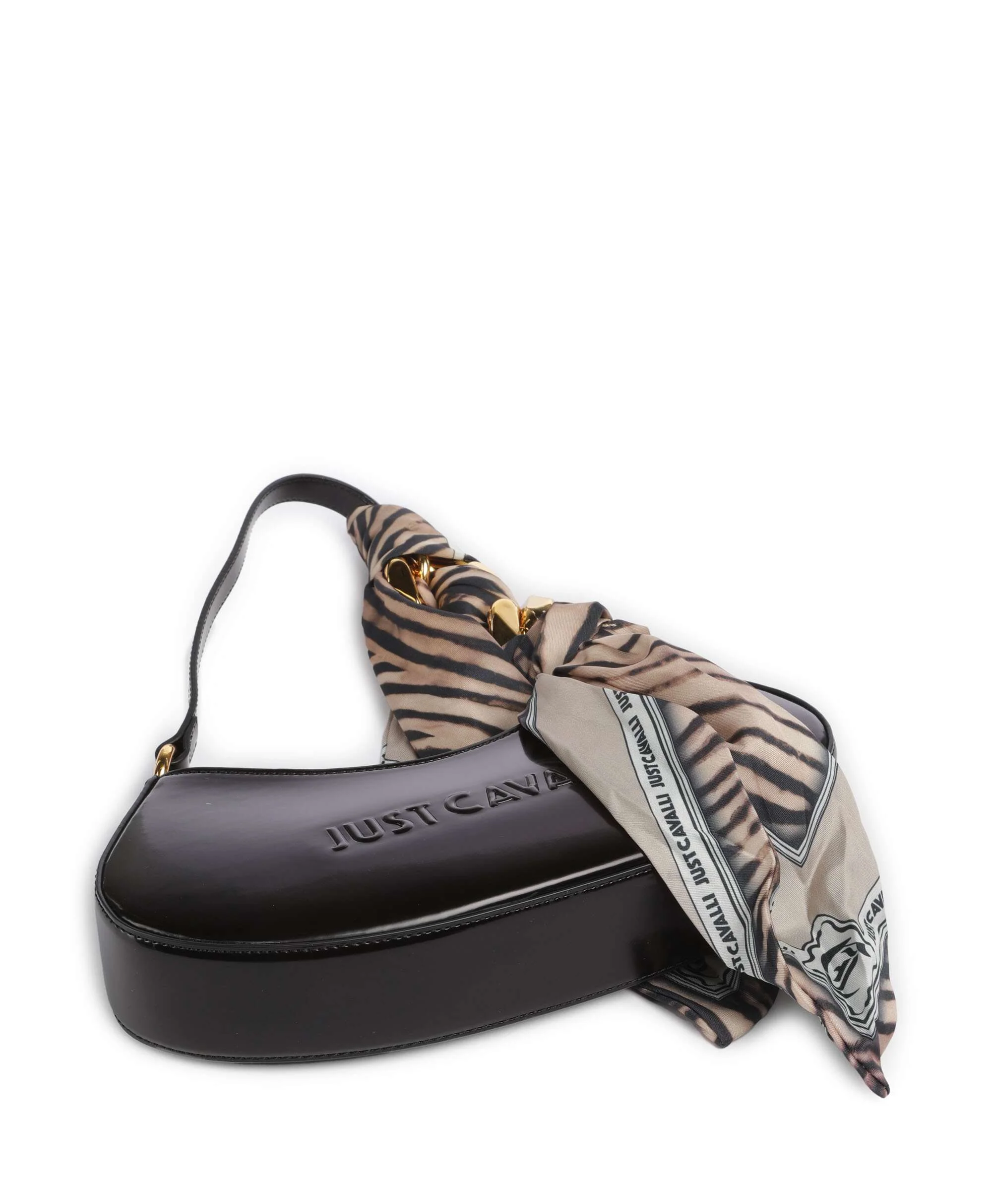 Just Cavalli Chain Foulard Shoulder bag black - Image 6