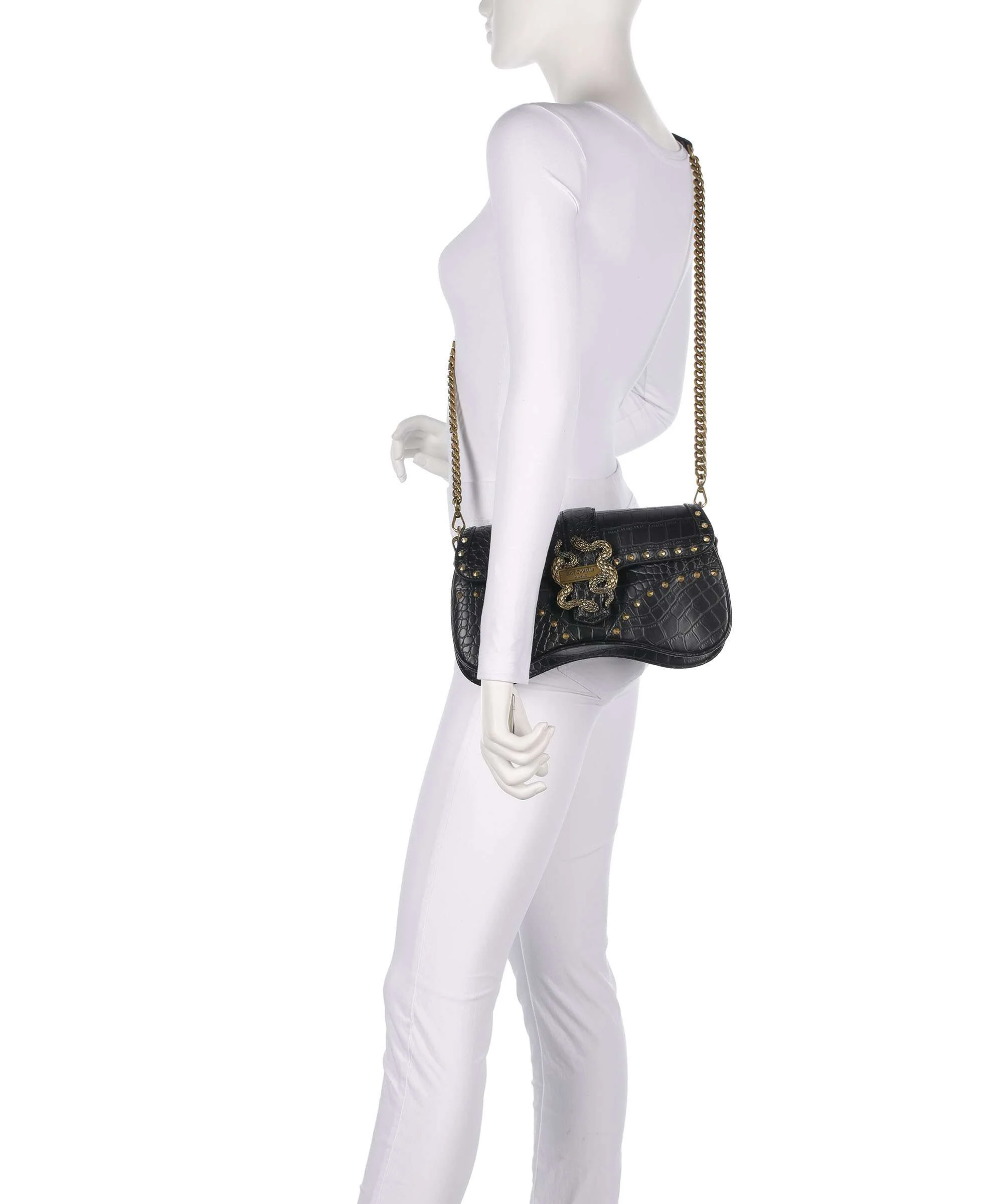 Just Cavalli Iconic Snakes Shoulder bag black - Image 4