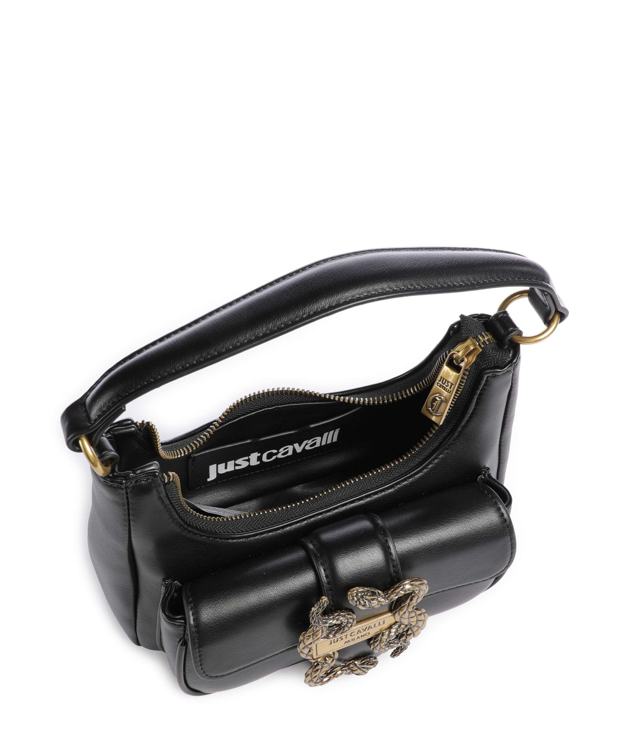 Just Cavalli Iconic Snakes Shoulder bag black - Image 7