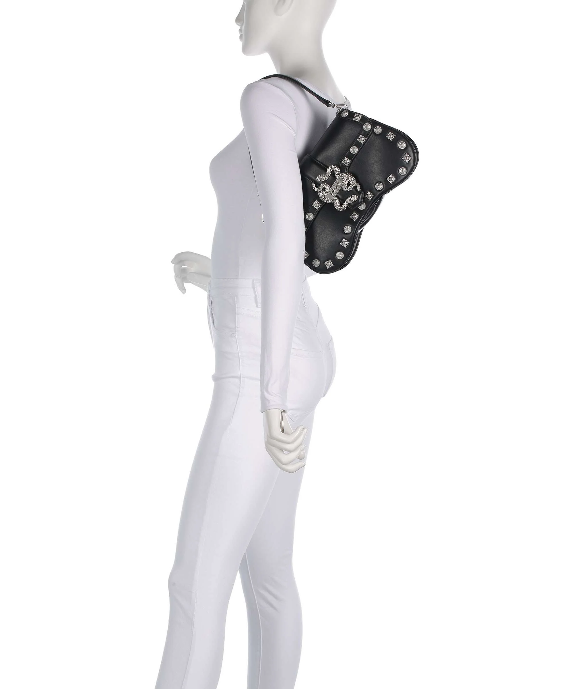 Just Cavalli Iconic Snakes Shoulder bag black - Image 3