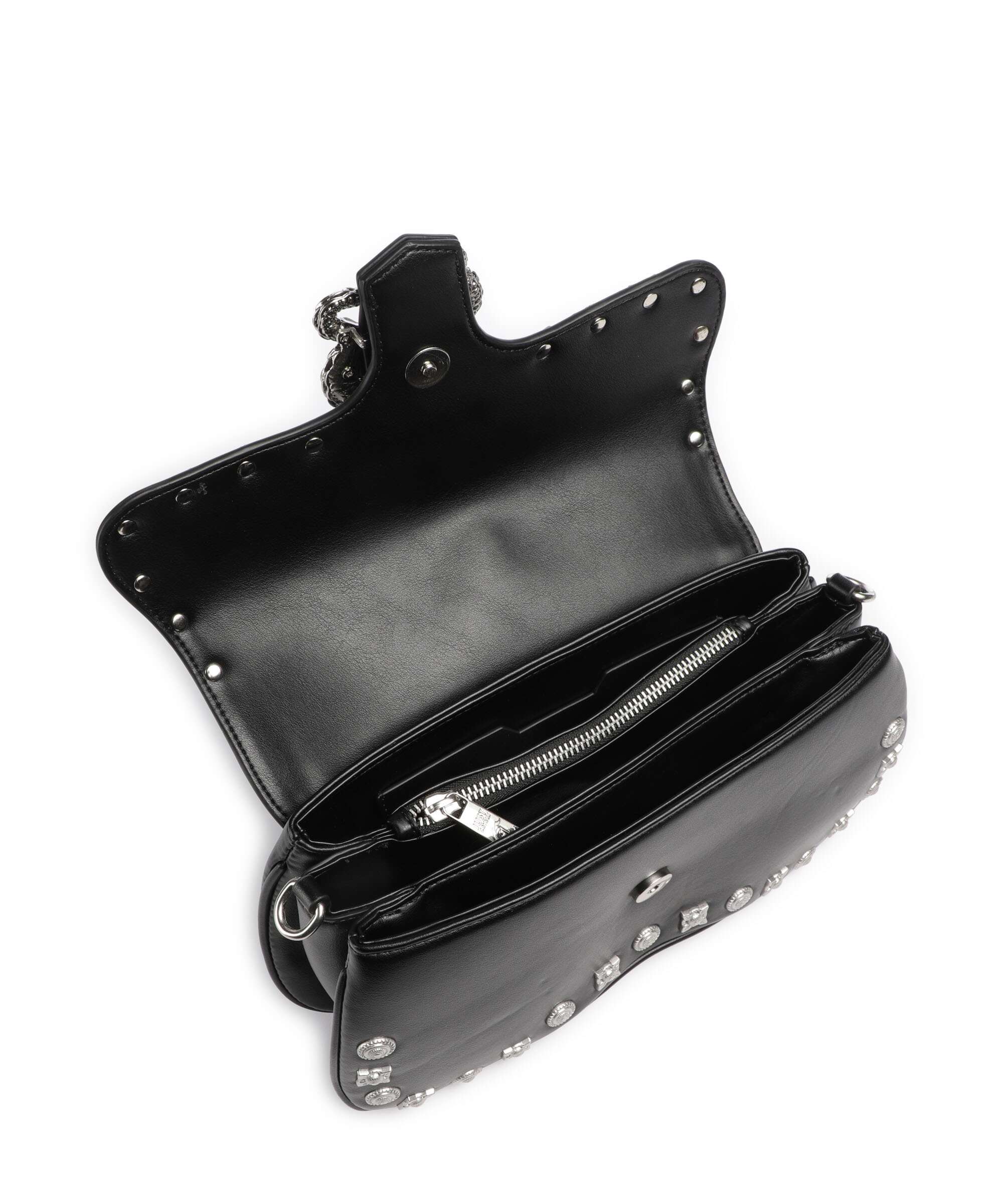 Just Cavalli Iconic Snakes Shoulder bag black - Image 7