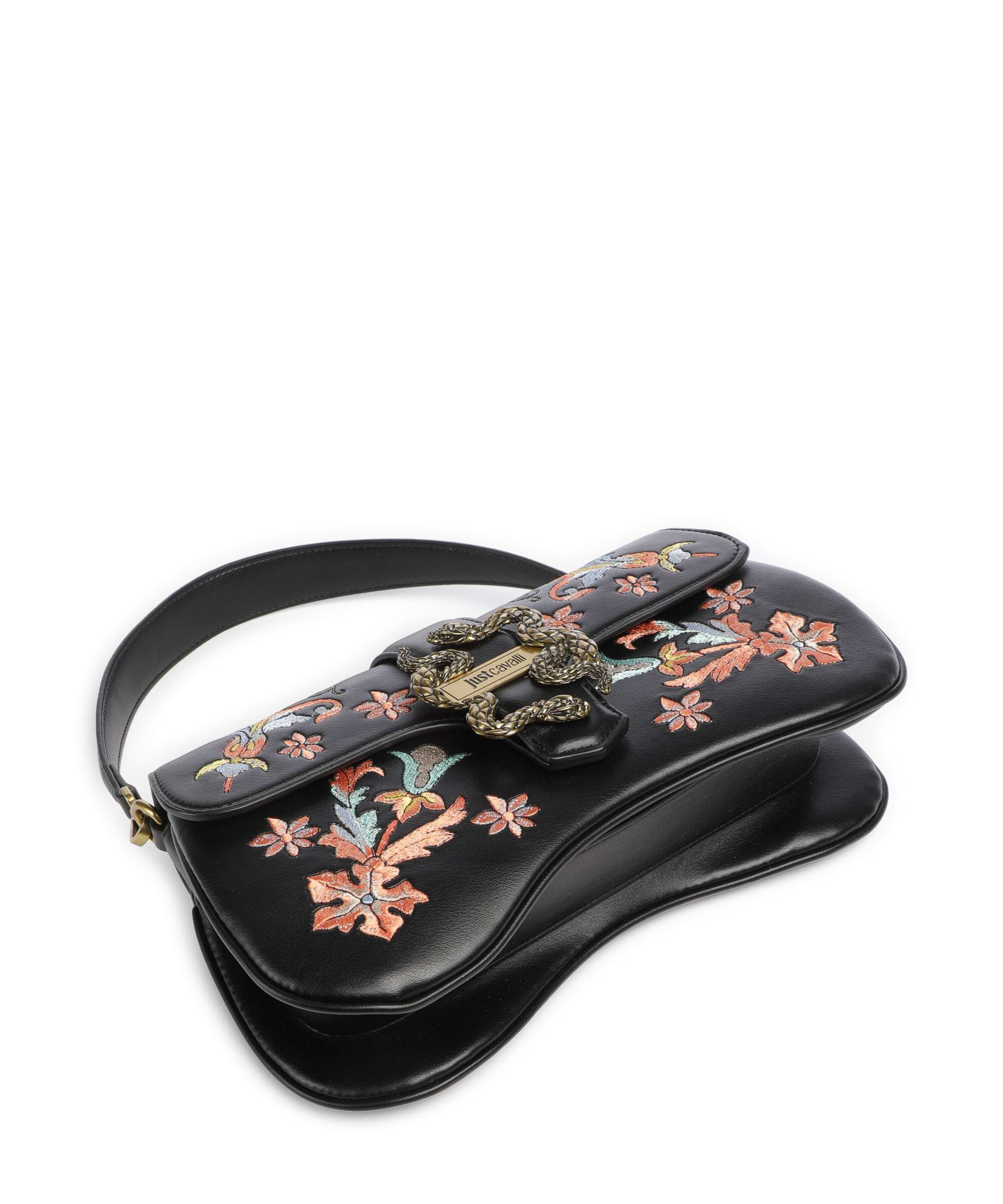 Just Cavalli Iconic Snakes Shoulder bag black - Image 7