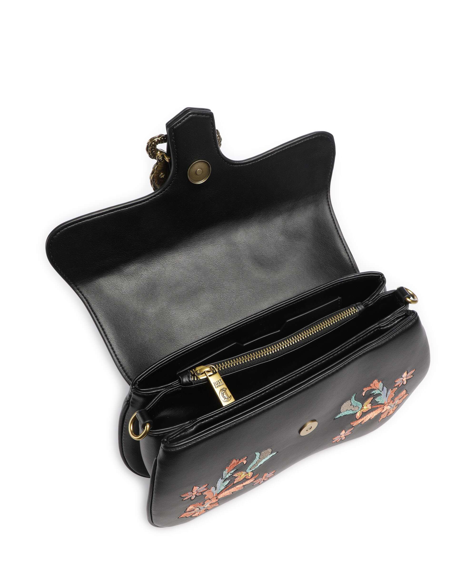 Just Cavalli Iconic Snakes Shoulder bag black - Image 8