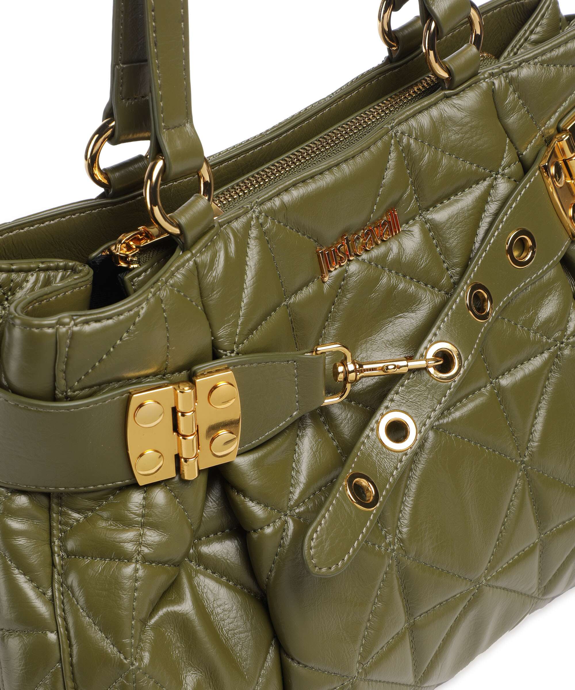 Just Cavalli Tote bag military olive - Image 4