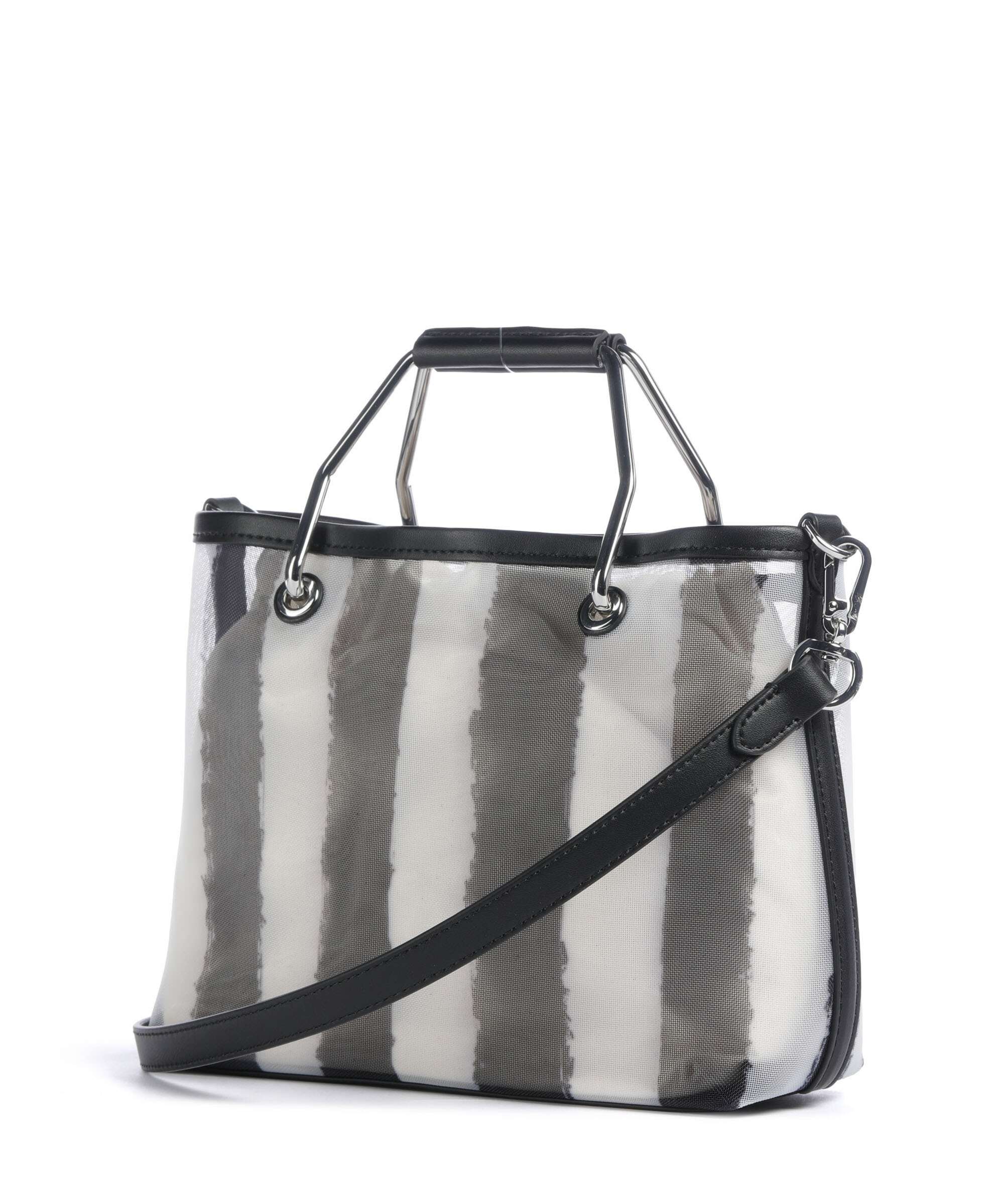 Karl Lagerfeld Ikon Small Handbag black stripes - Image 2