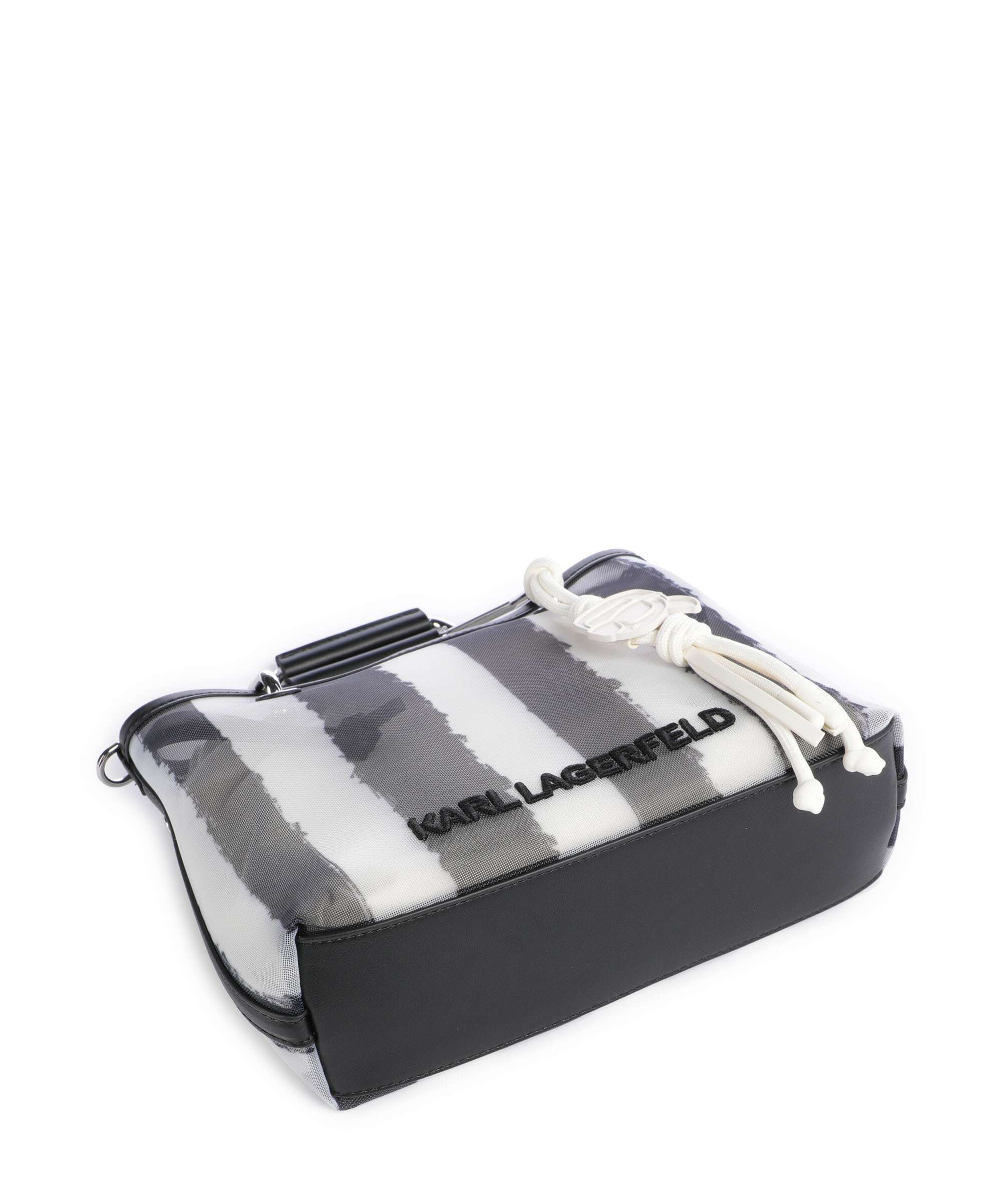 Karl Lagerfeld Ikon Small Handbag black stripes - Image 5