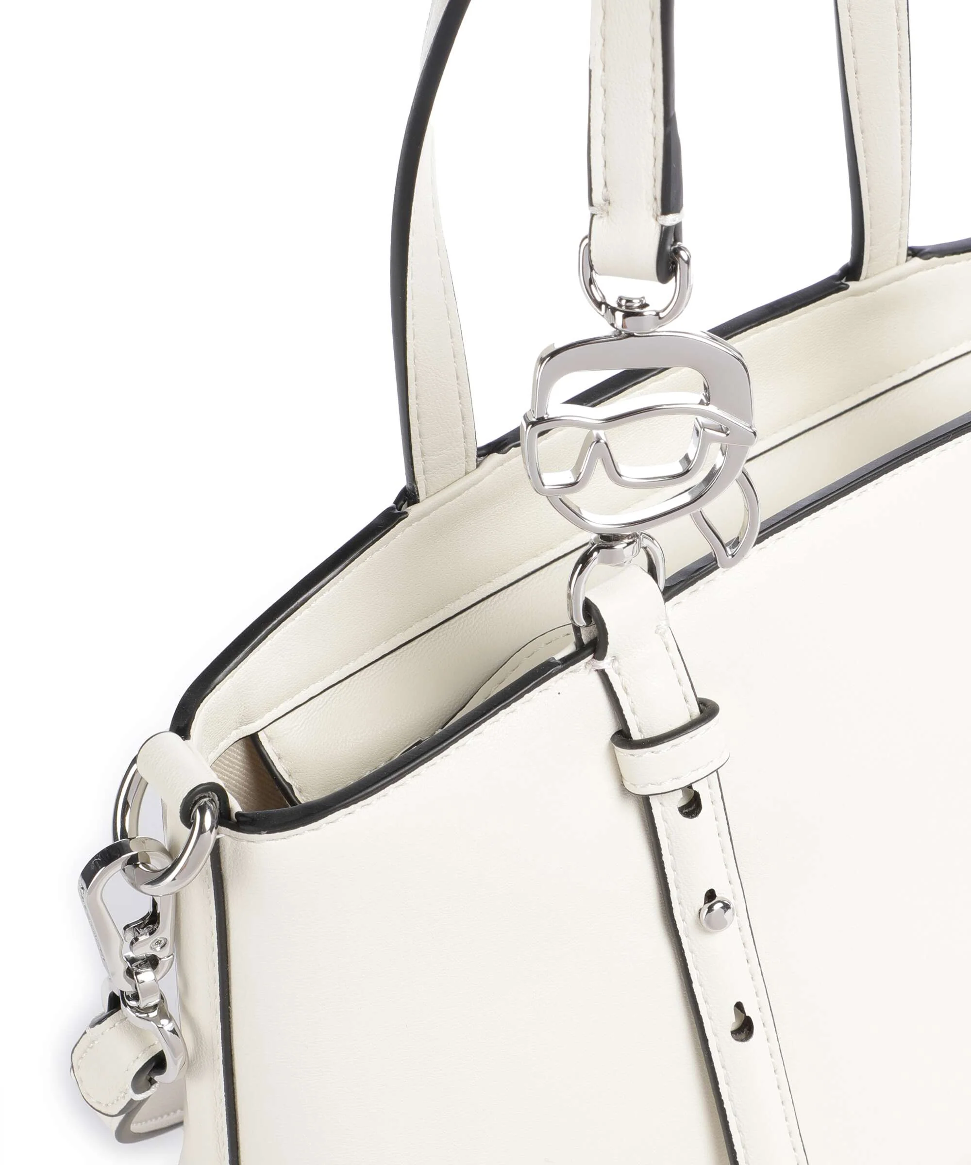 Karl Lagerfeld Ikon Smooth Handbag off white - Image 4