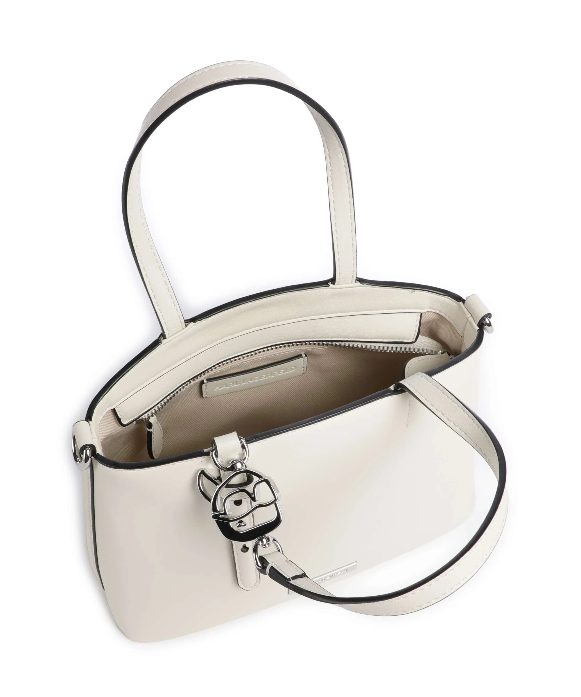 Karl Lagerfeld Ikon Smooth Handbag off white - Image 6