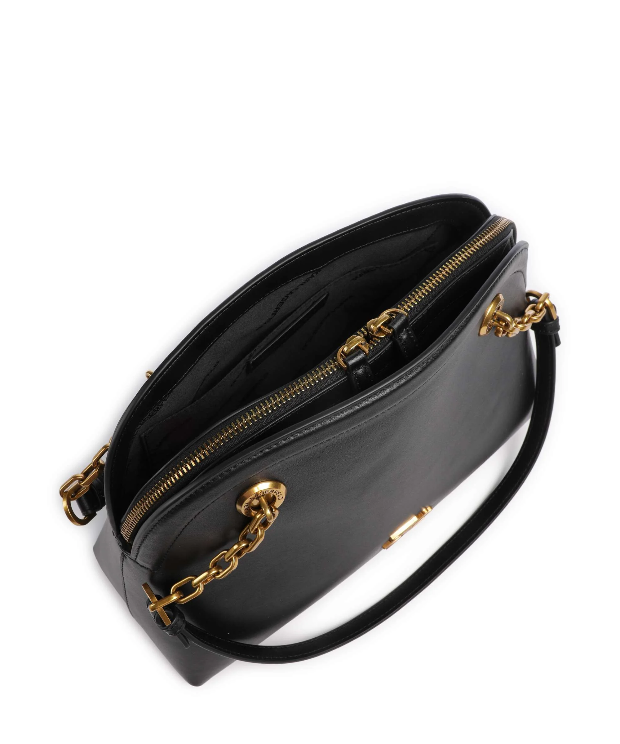 Karl Lagerfeld K/Autograph Bowling Medium Shoulder bag black/gold - Image 5