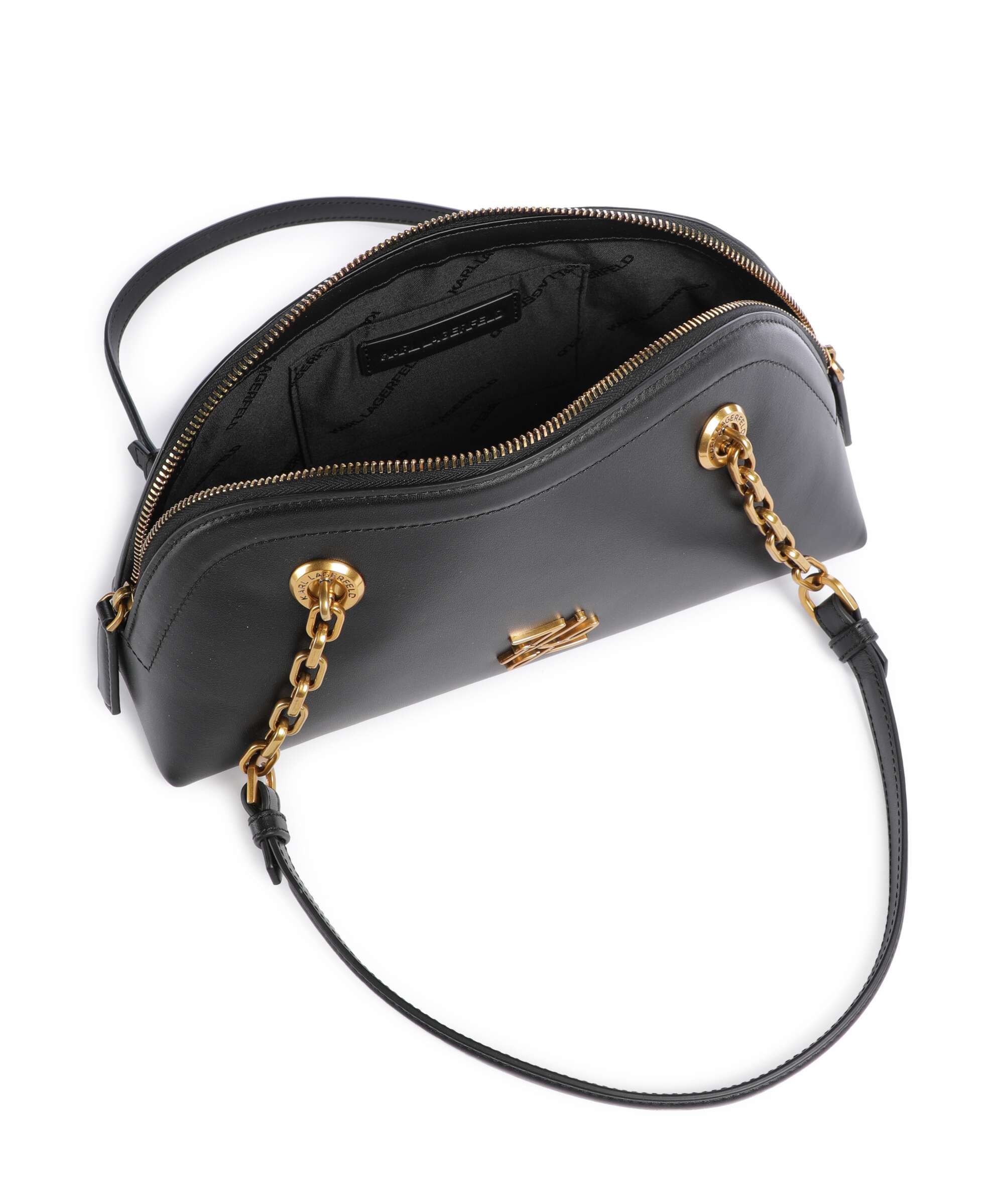 Karl Lagerfeld K/Autograph Bowling Small Shoulder bag black/gold - Image 5