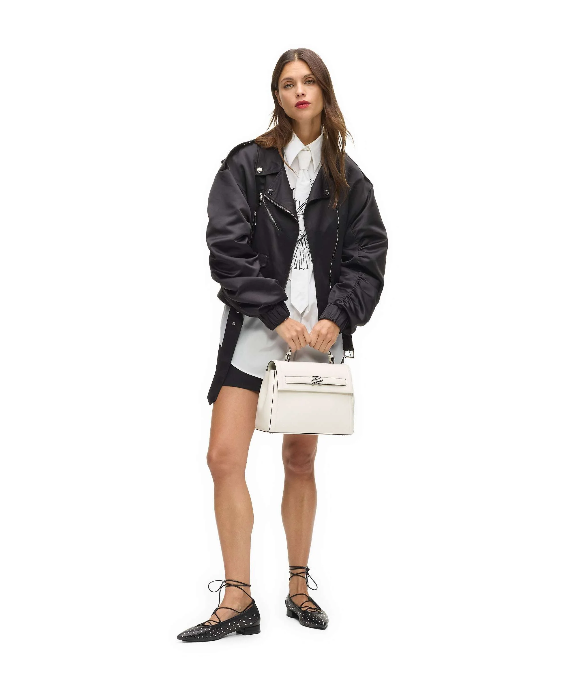 Karl Lagerfeld K/Autograph Medium Handbag off white - Image 3