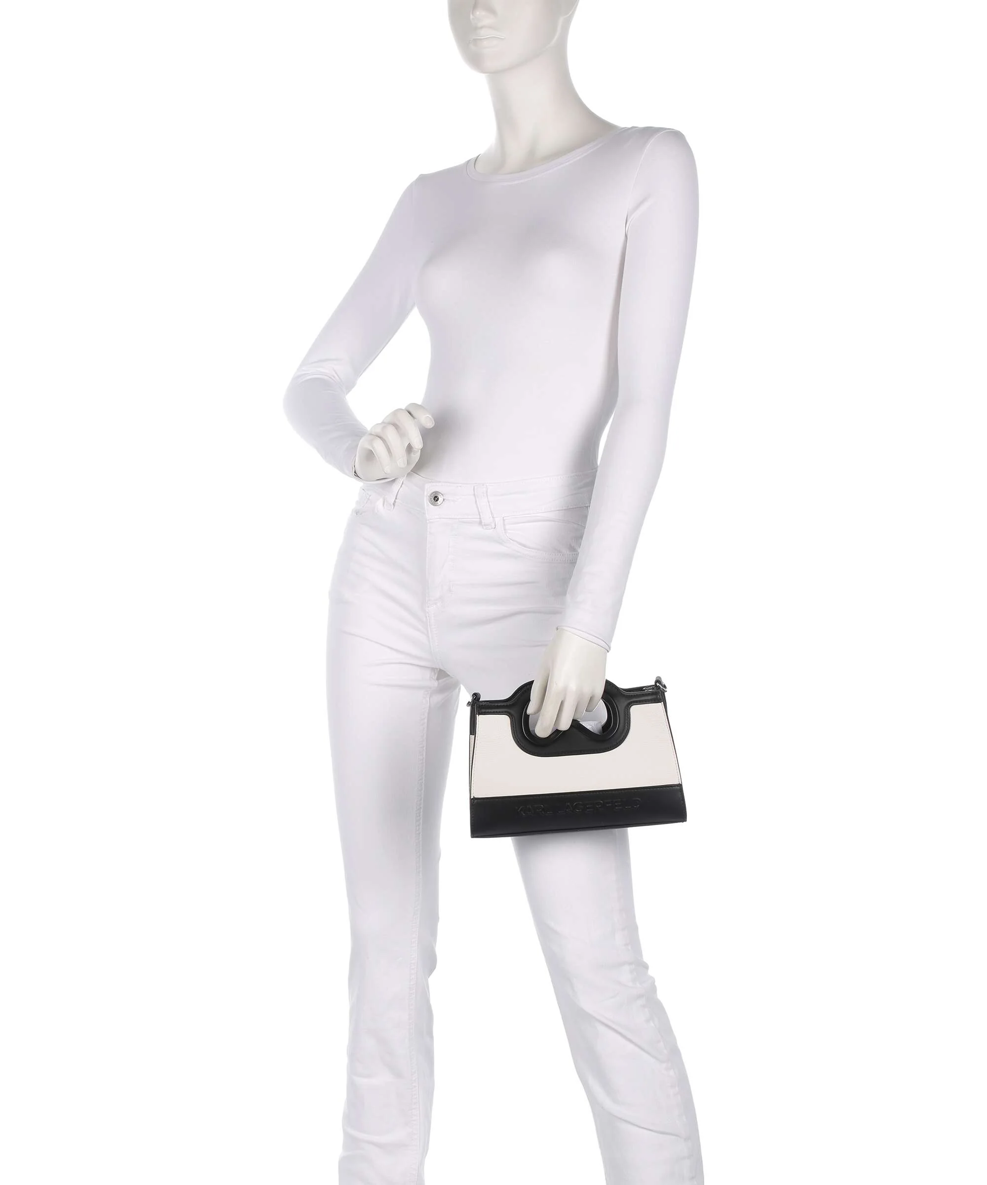 Karl Lagerfeld K/Aviator Mini Crossbody bag white/black - Image 3