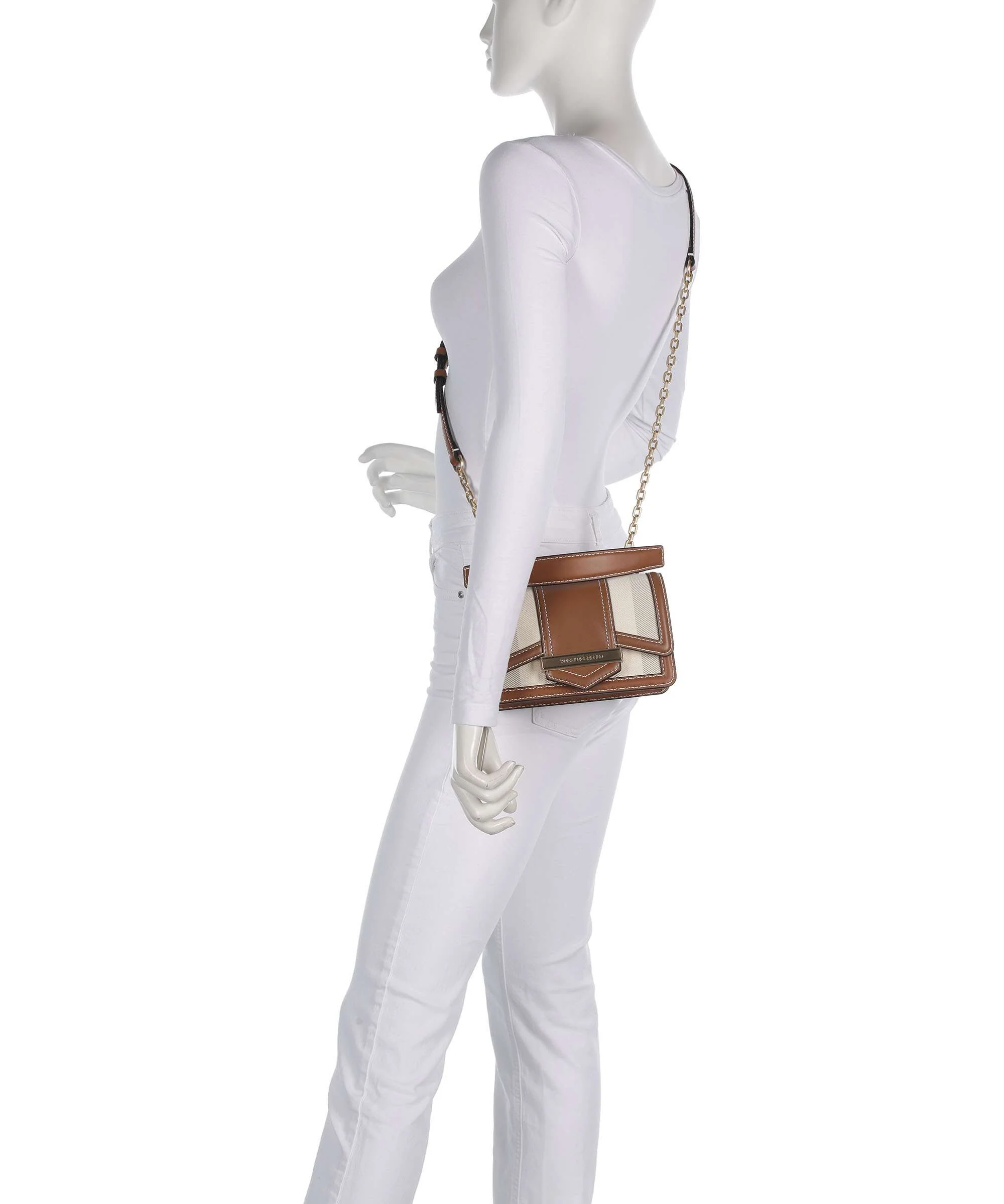 Karl Lagerfeld K/Nova Small Crossbody bag natural canvas/tan - Image 3