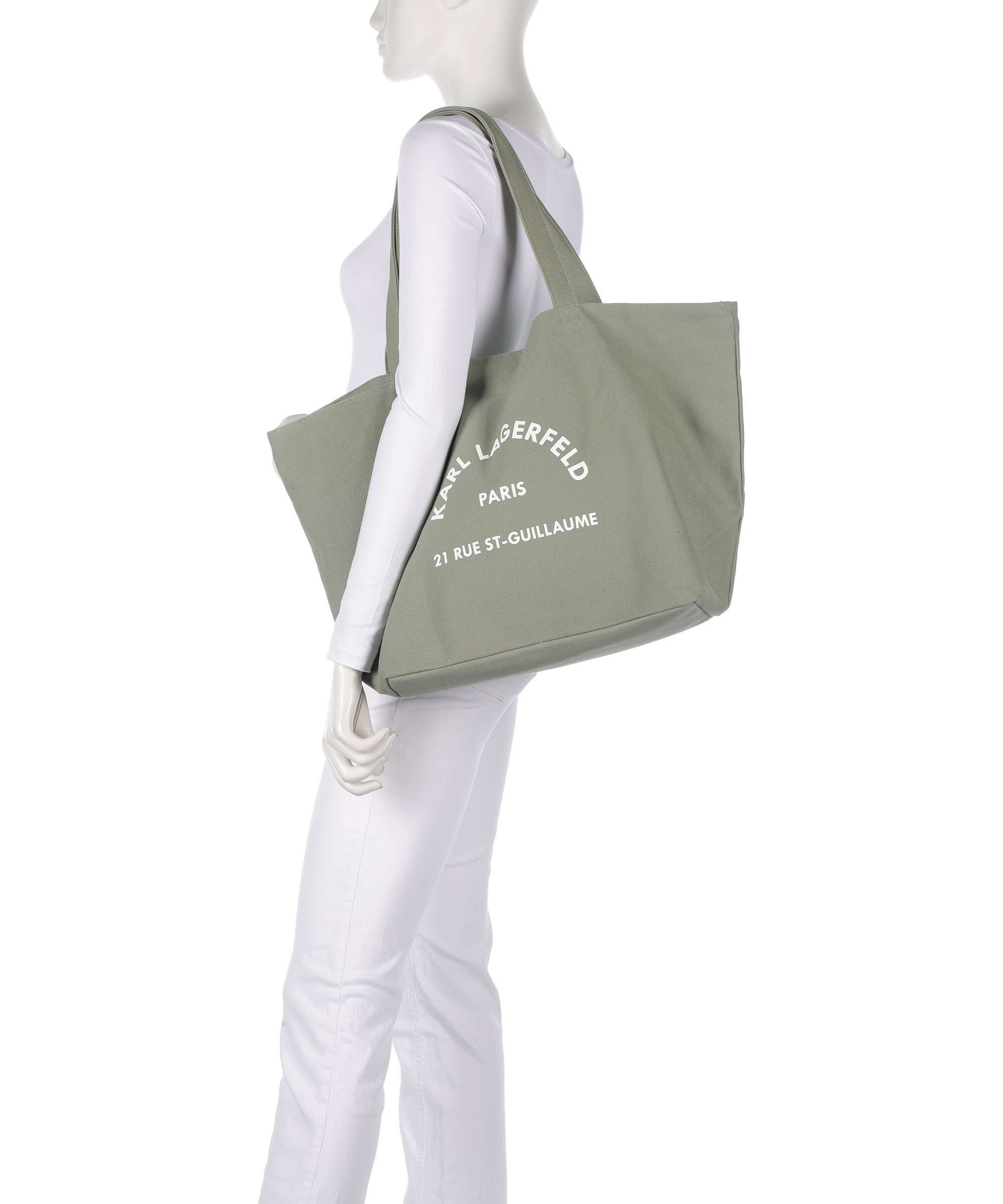 Karl Lagerfeld K/Rue St Guillaume Tote bag oil green - Image 3