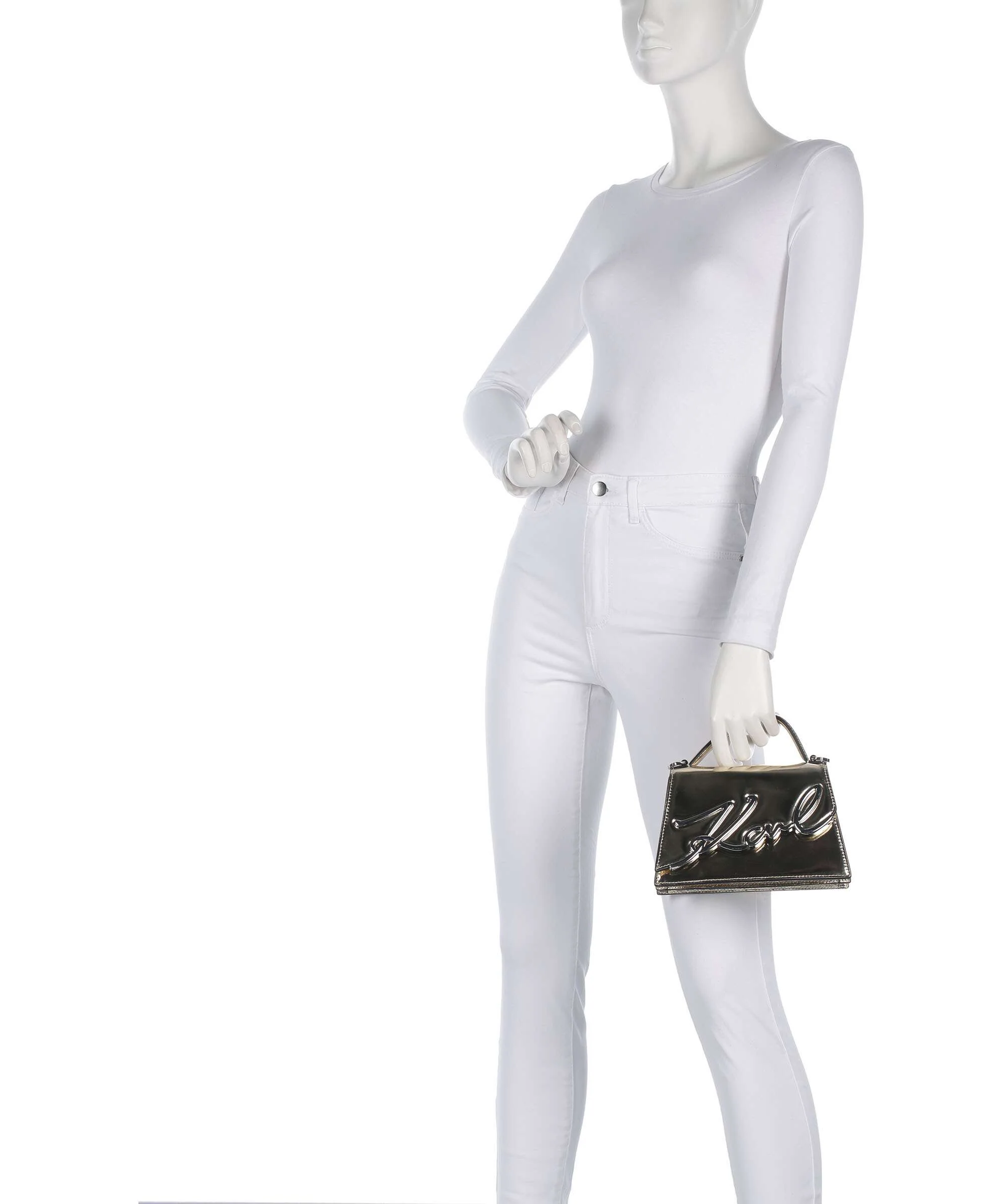 Karl Lagerfeld K/Signature 2.0 Crossbody bag light gold - Image 3