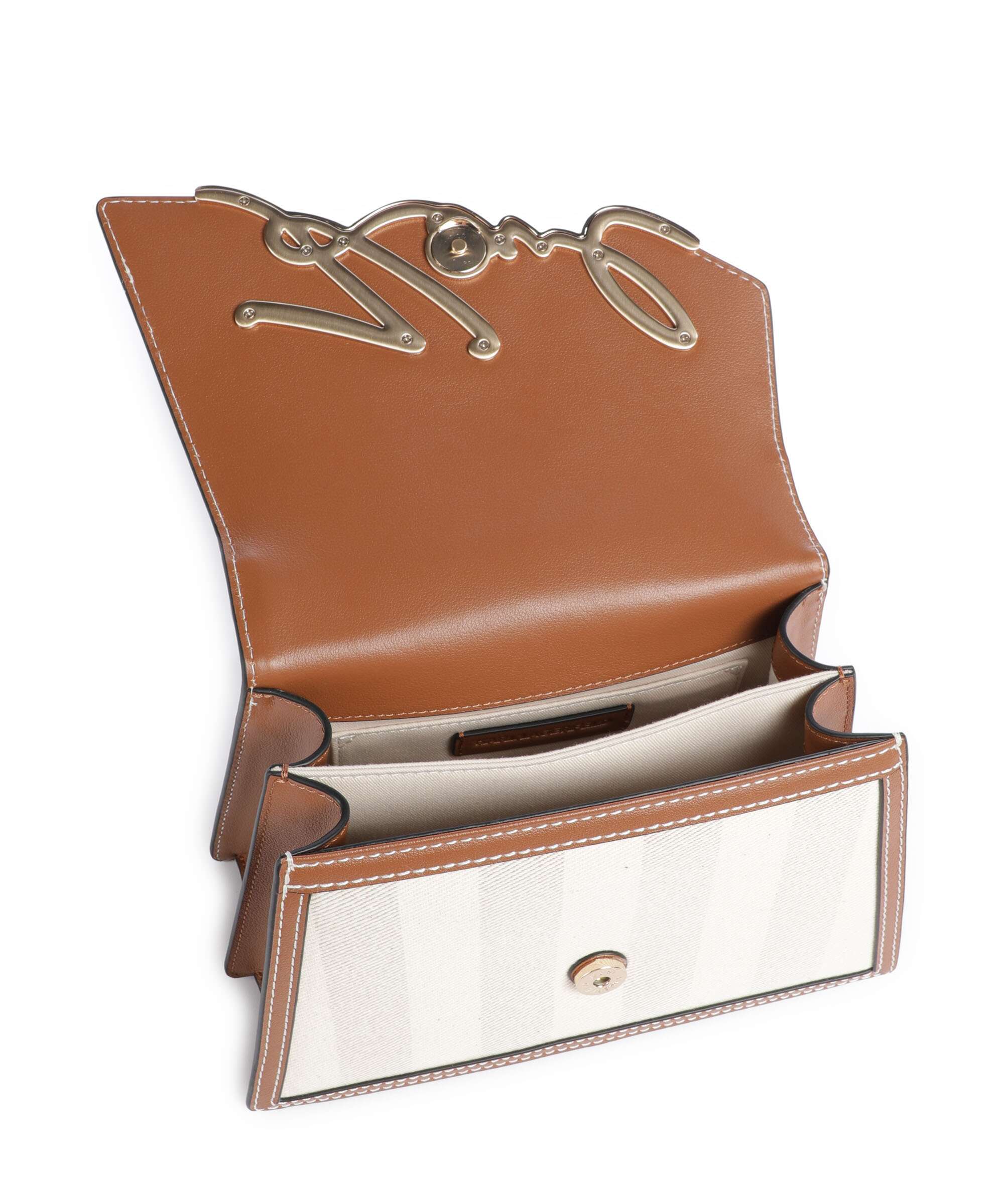 Karl Lagerfeld K/Signature 2.0 Medium Handbag natural canvas/tan - Image 6